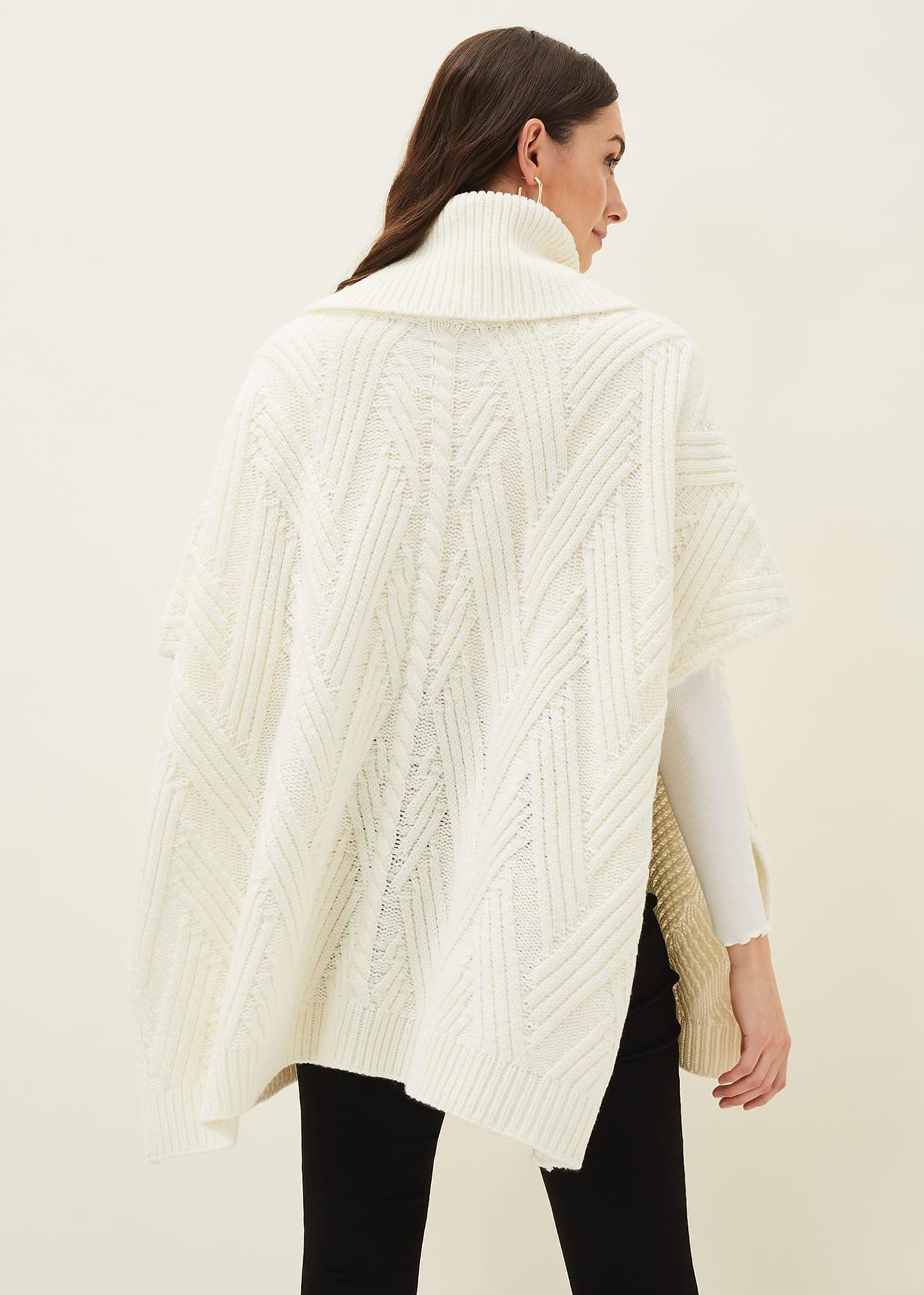 Melly Cable Knit Cape