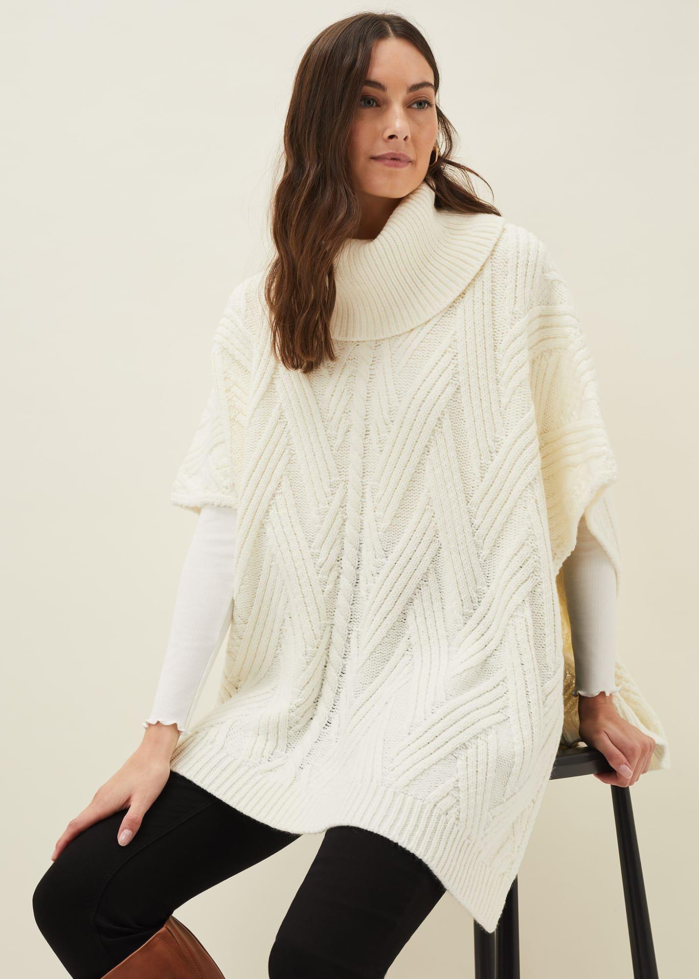 Melly Cable Knit Cape