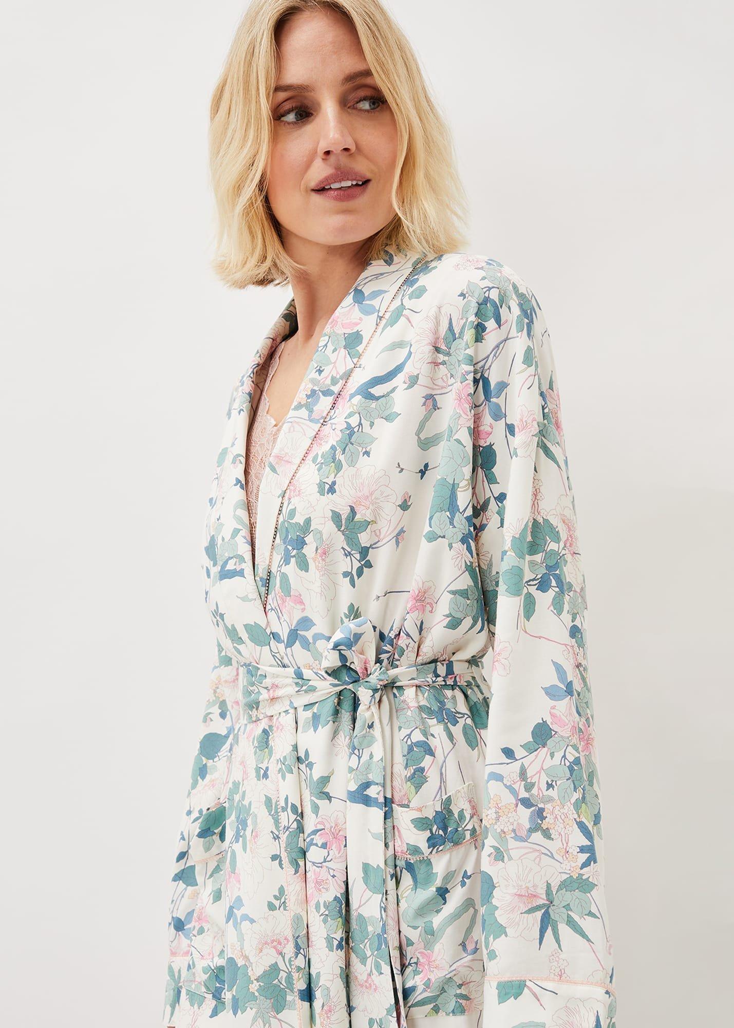 Avarie Chinoiserie Print Robe