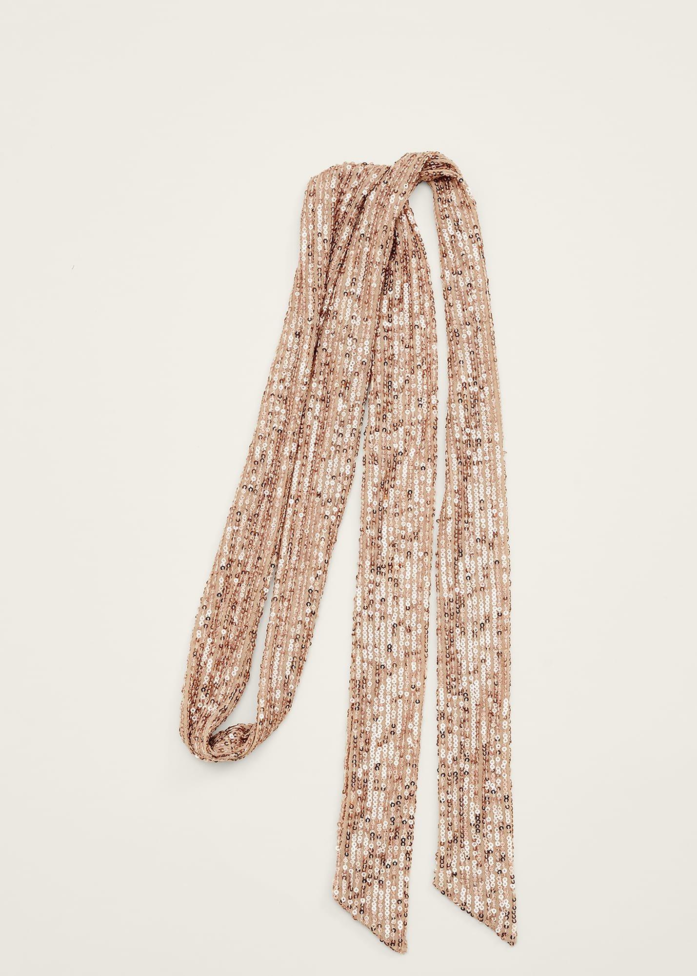 Sequin Tie Scarf