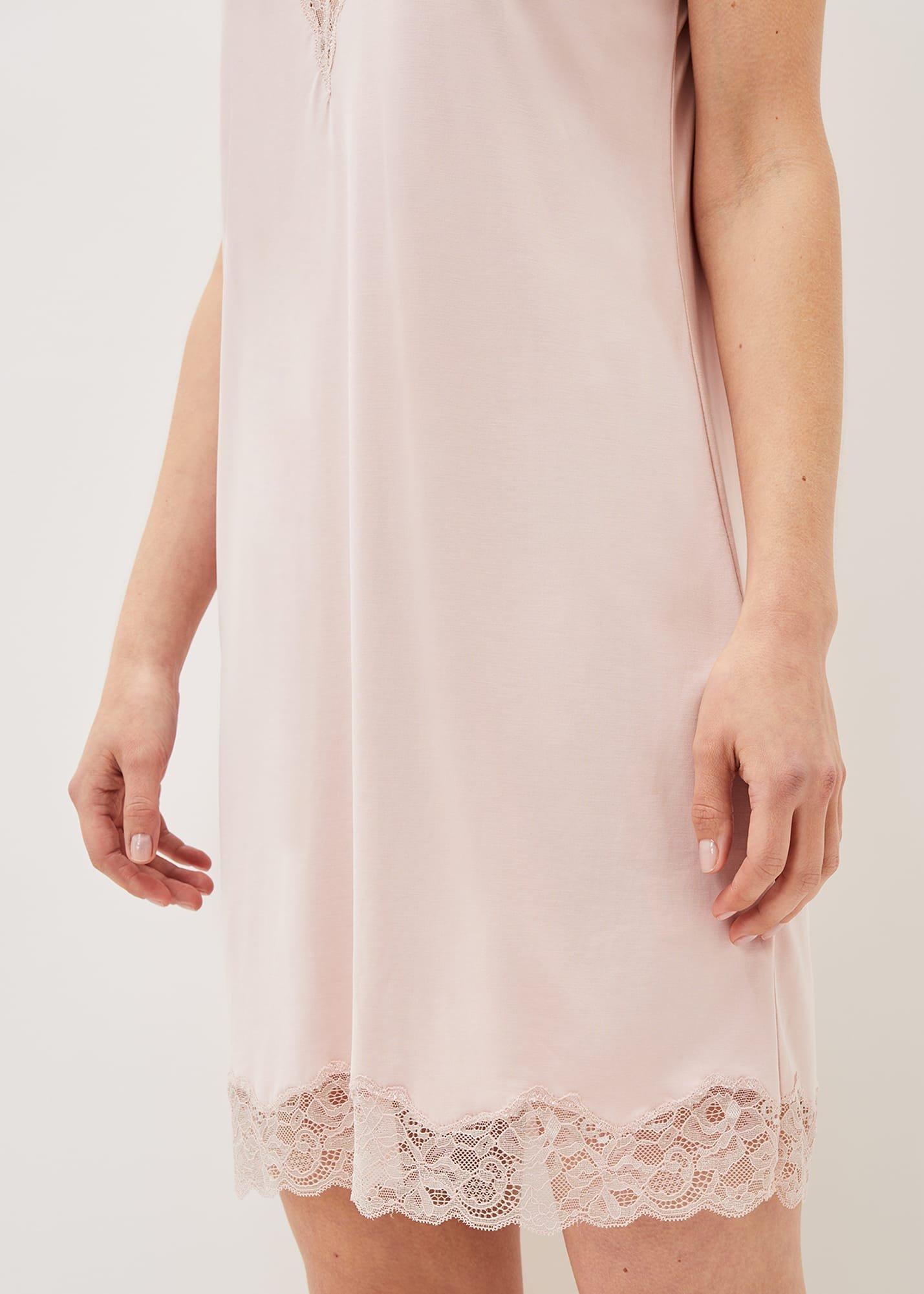Sania Lace Trim Night Dress