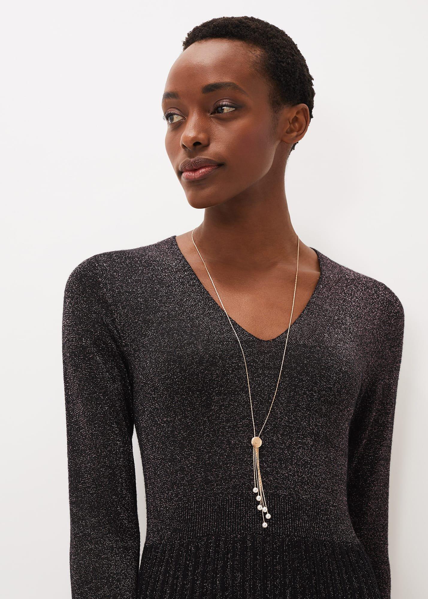 Pearl And Chain Necklace