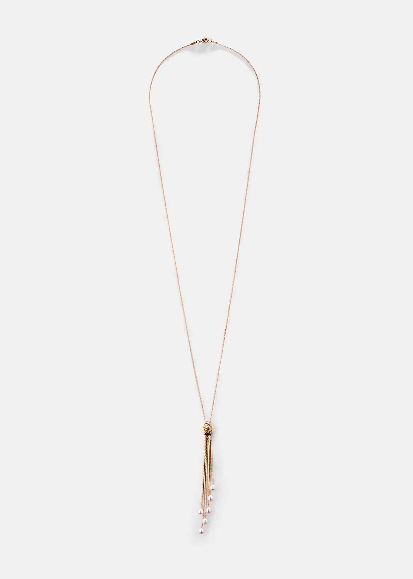 Pearl And Chain Necklace