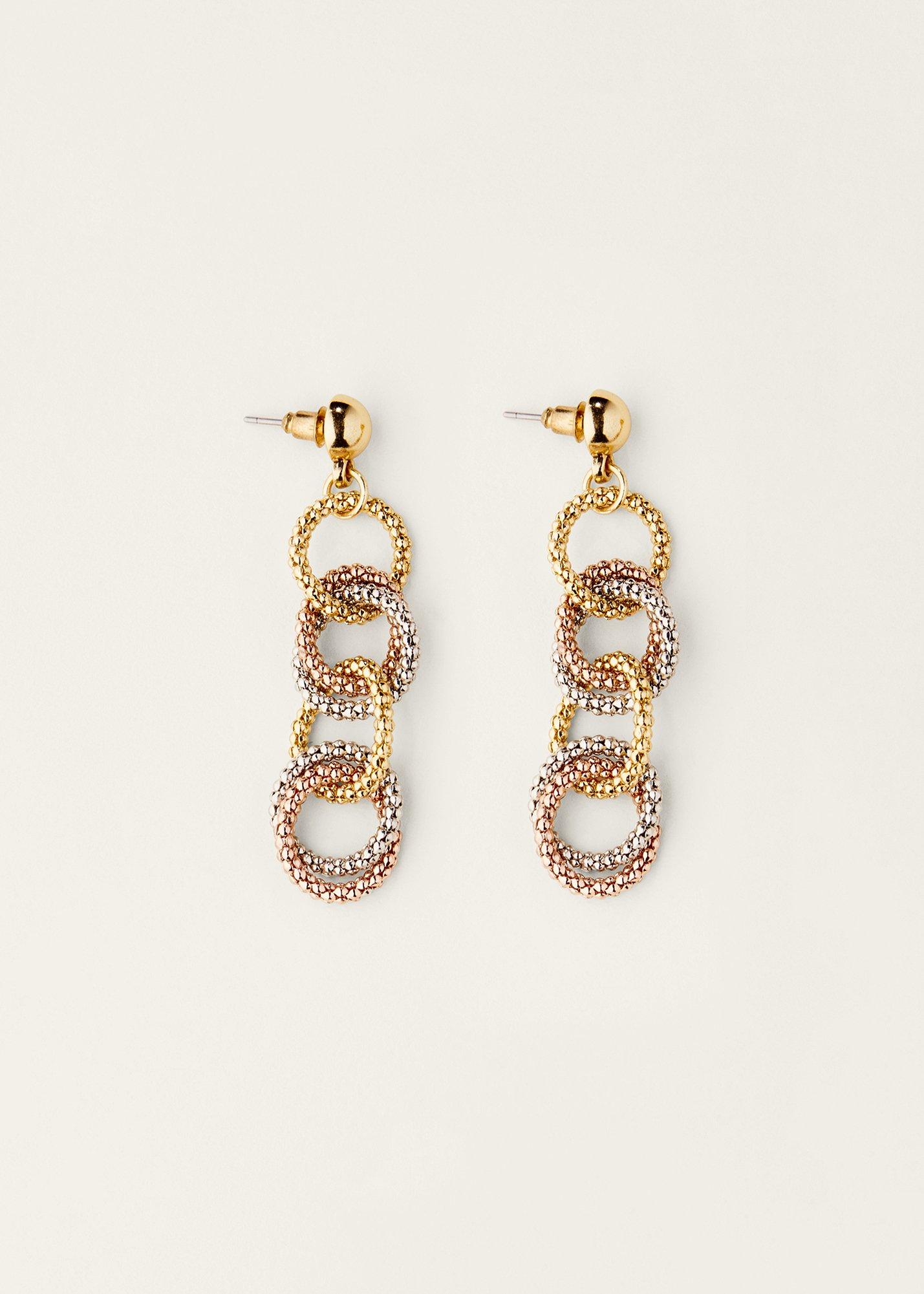 Mixed Link Earrings