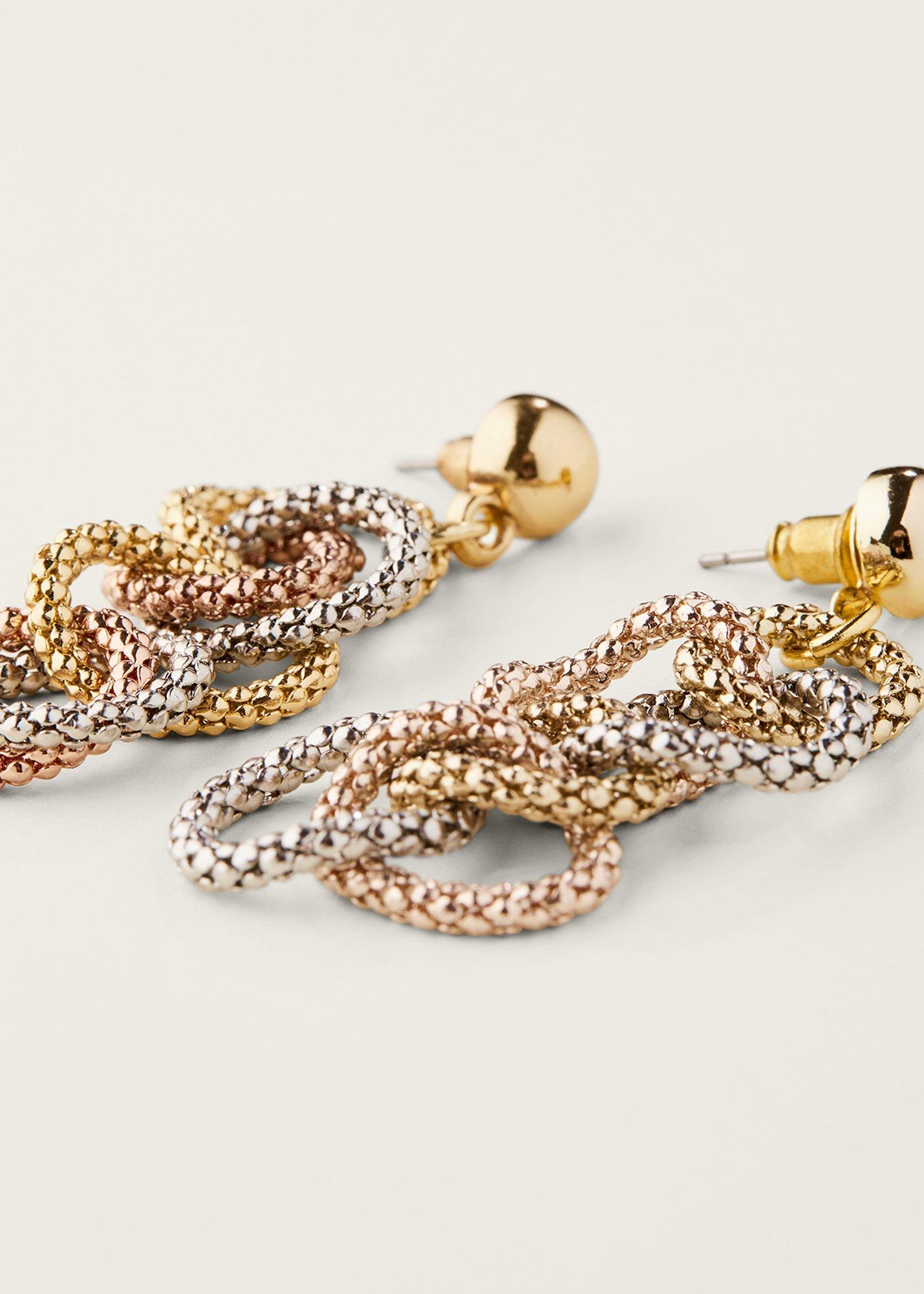 Mixed Link Earrings