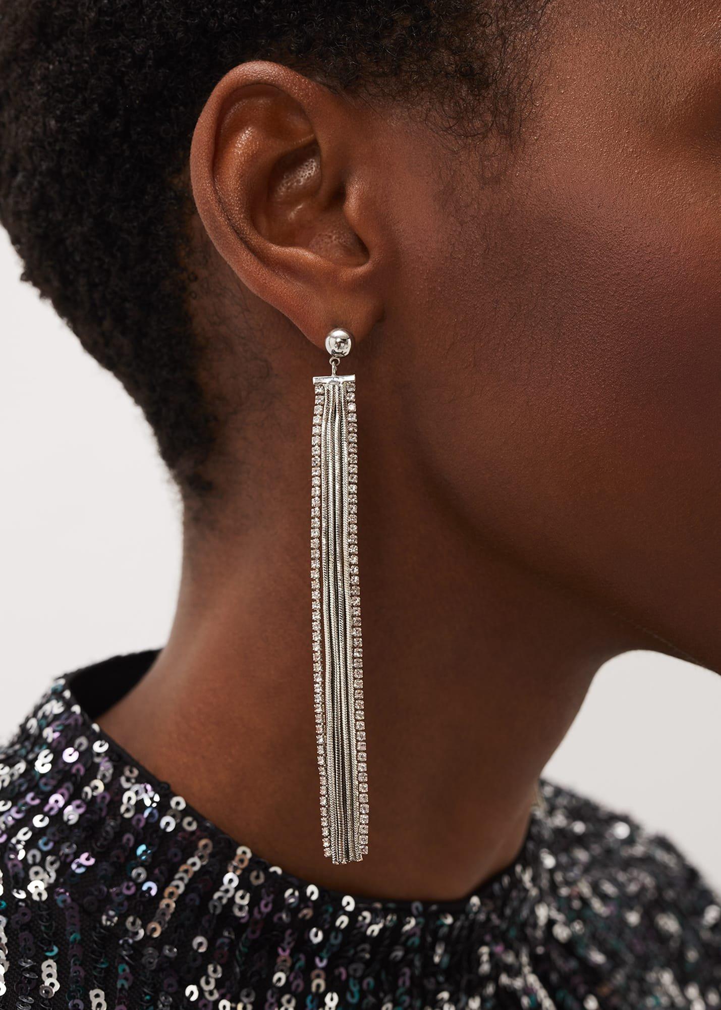 Embellished Chain Earrings