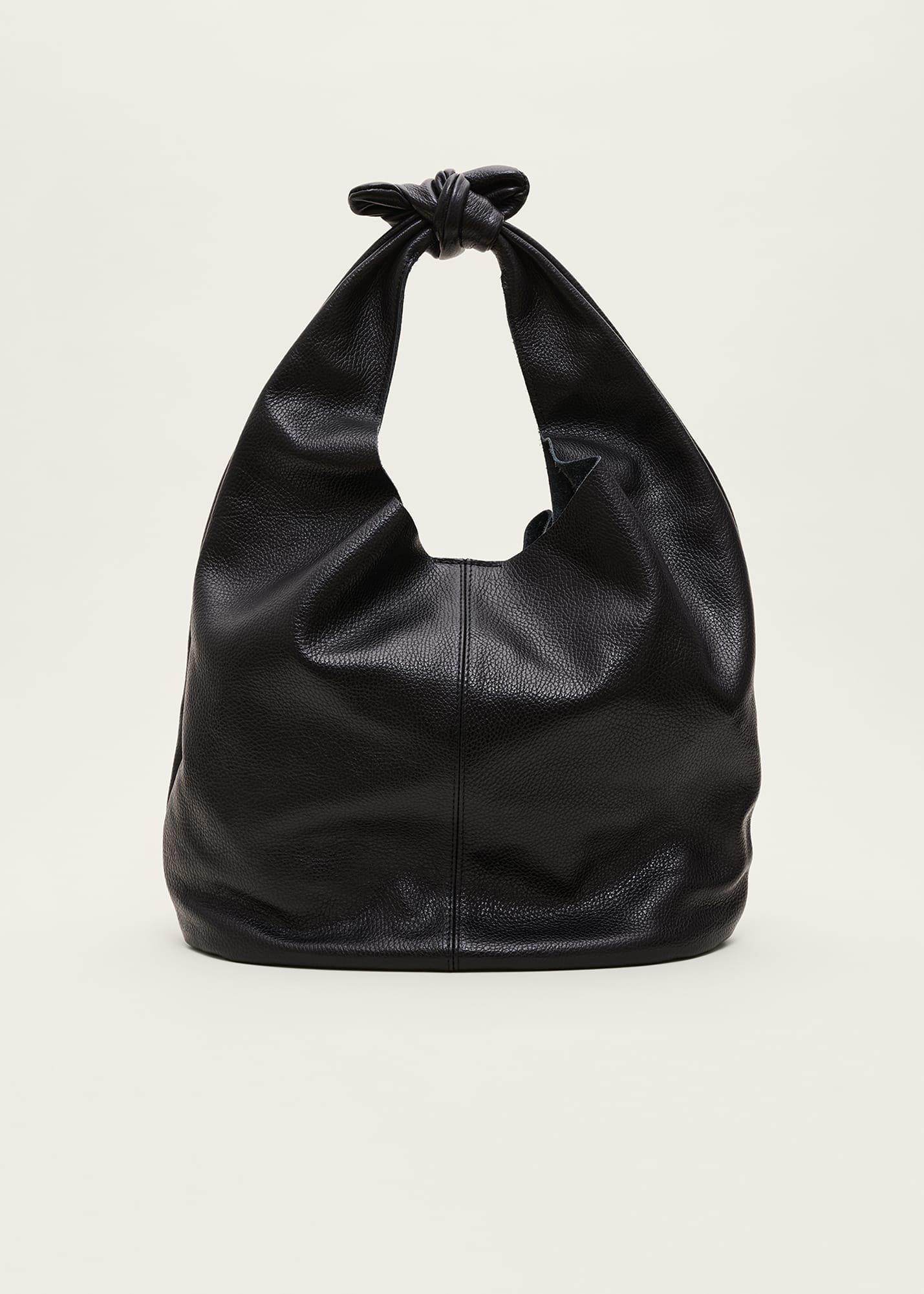 Leather Hobo Slouch Bag