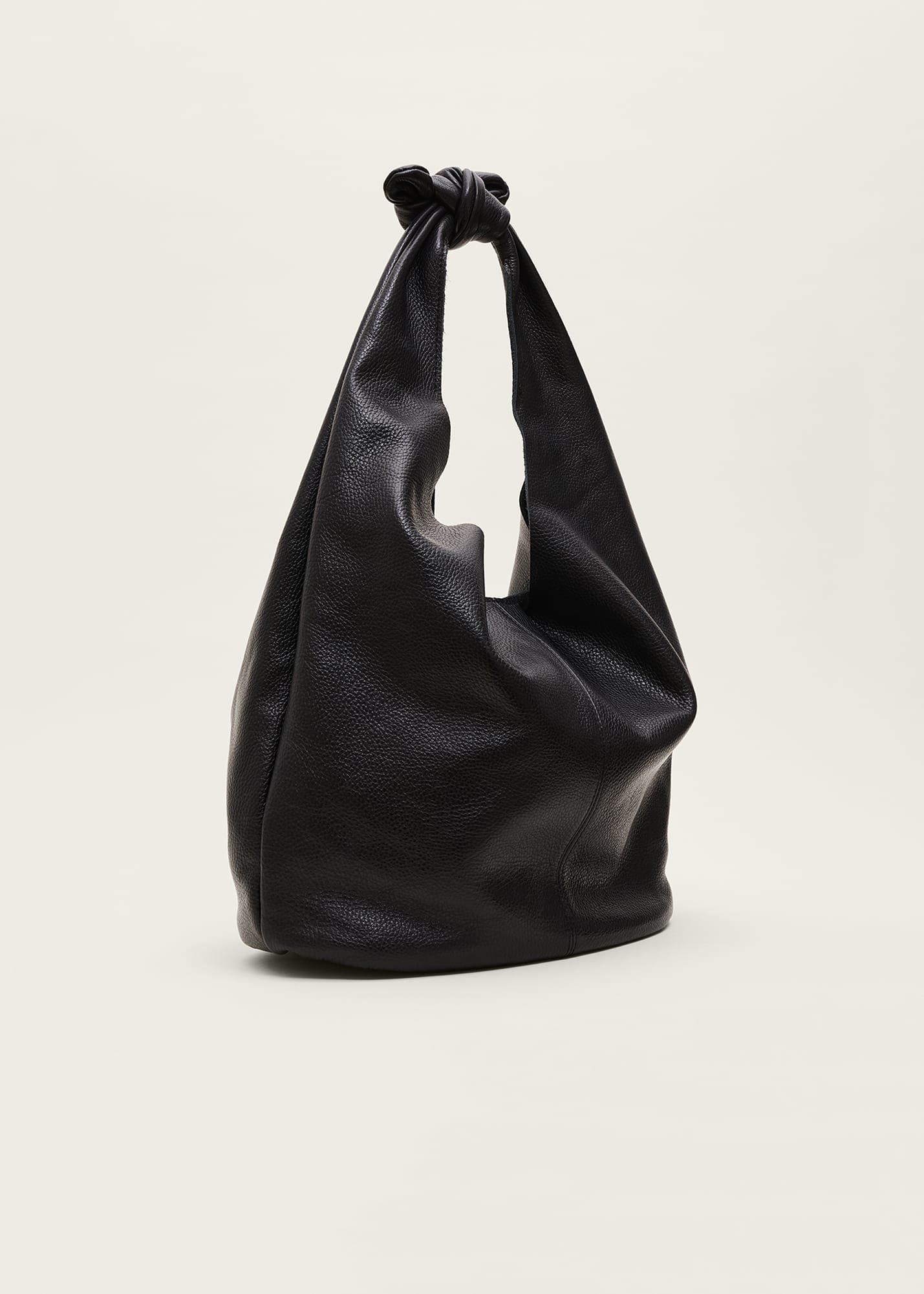 Leather Hobo Slouch Bag