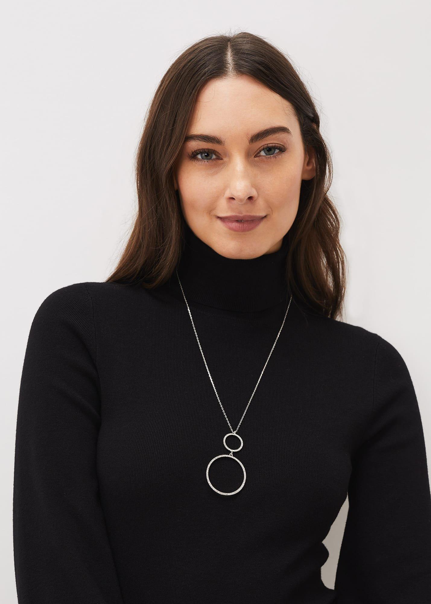 Embellished Hoop Necklace