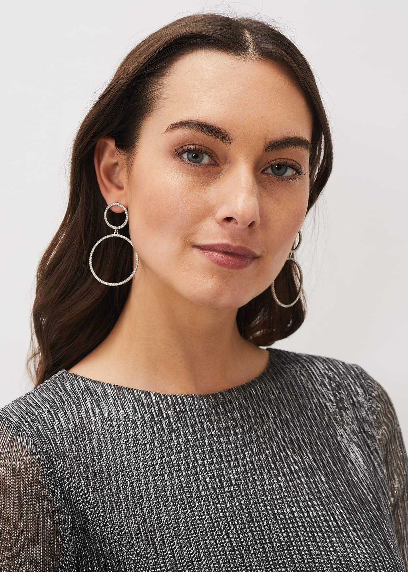 Embellished Hoop Earrings