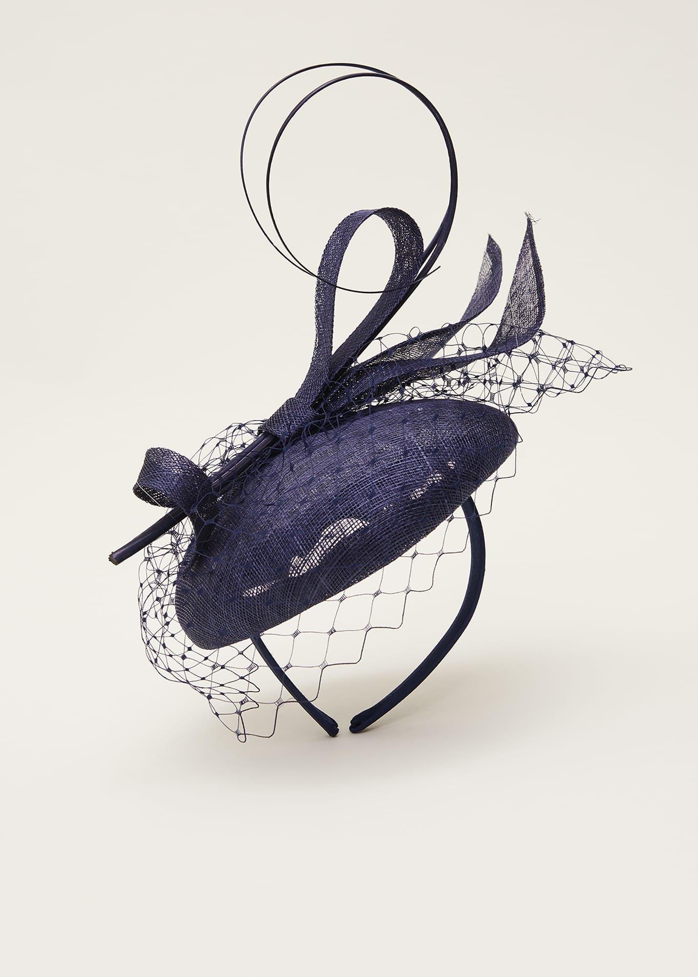Veil And Bow Pillbox Fascinator