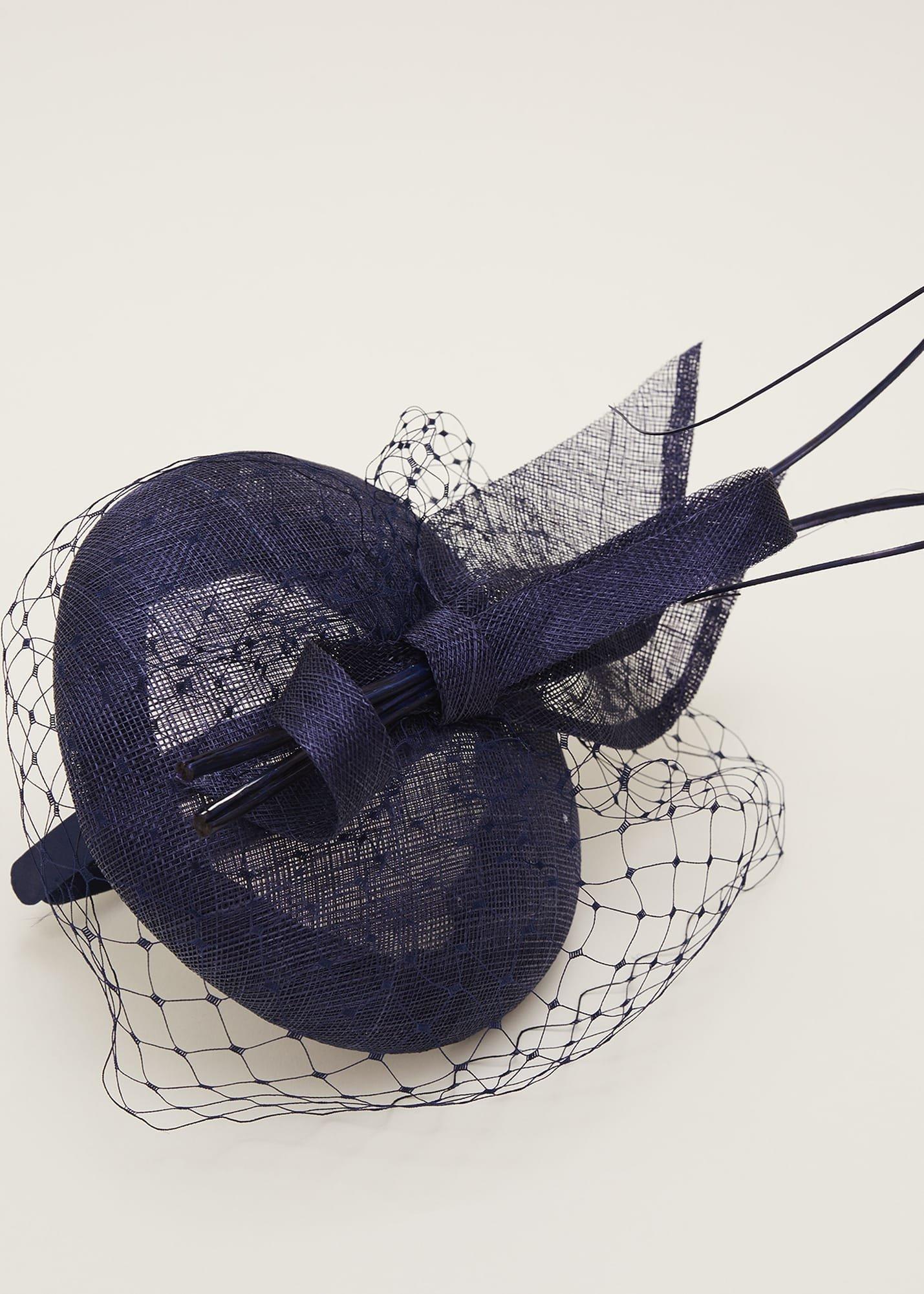 Veil And Bow Pillbox Fascinator