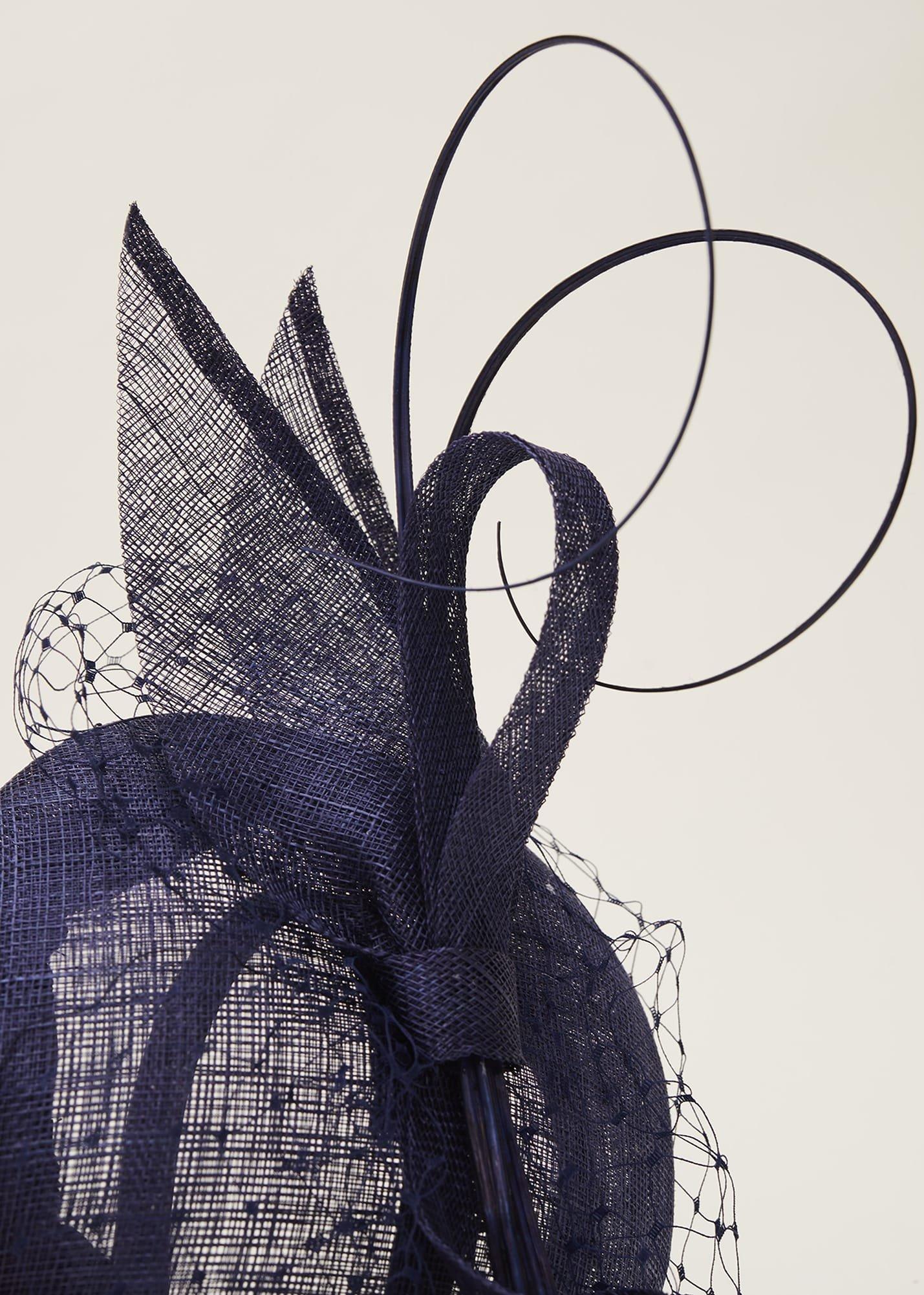 Veil And Bow Pillbox Fascinator