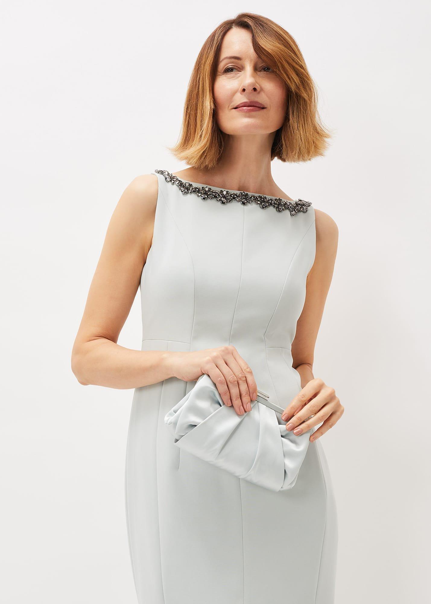 Alice Satin Clutch Bag