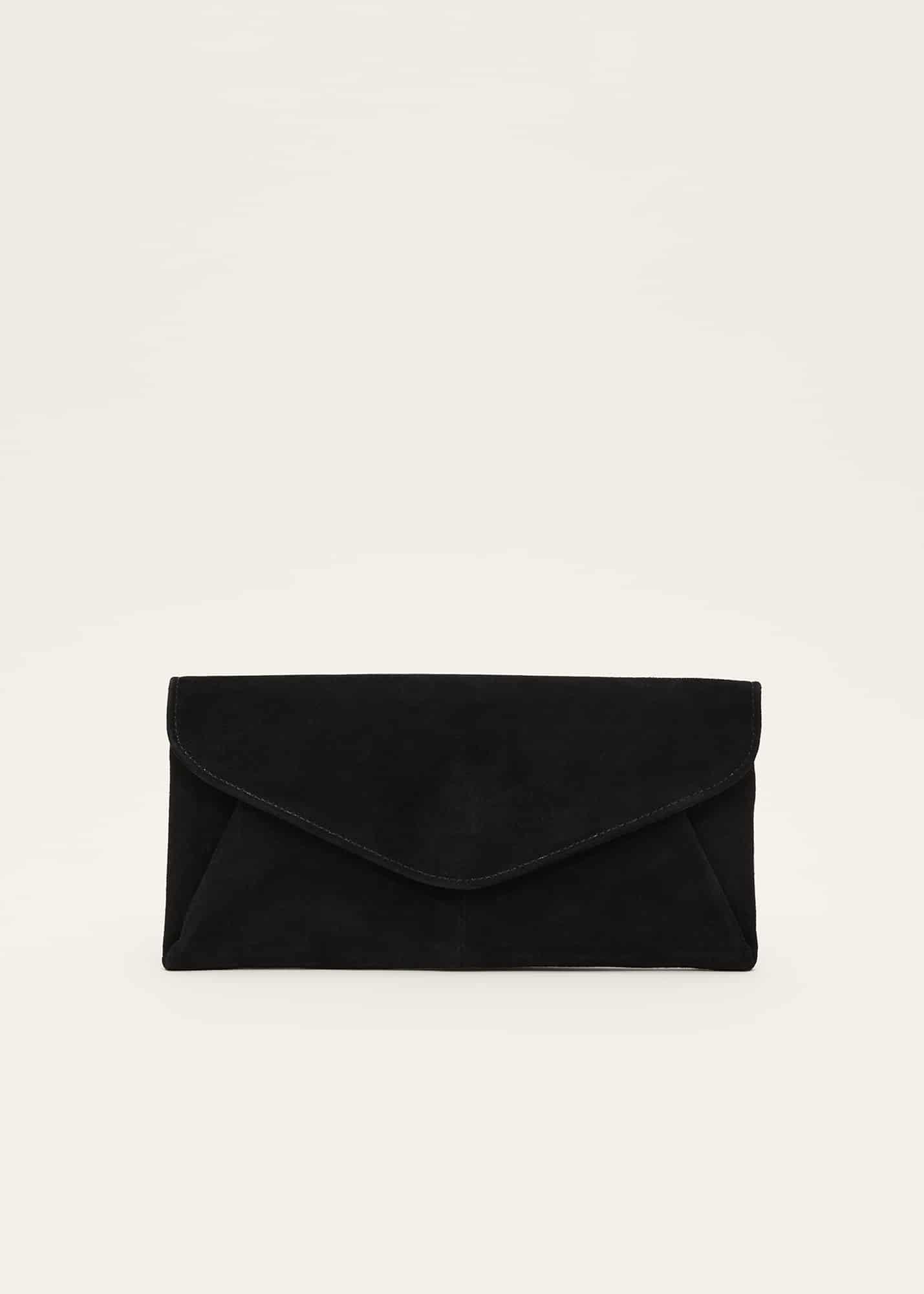 Wendie Suede Envelope Clutch Bag