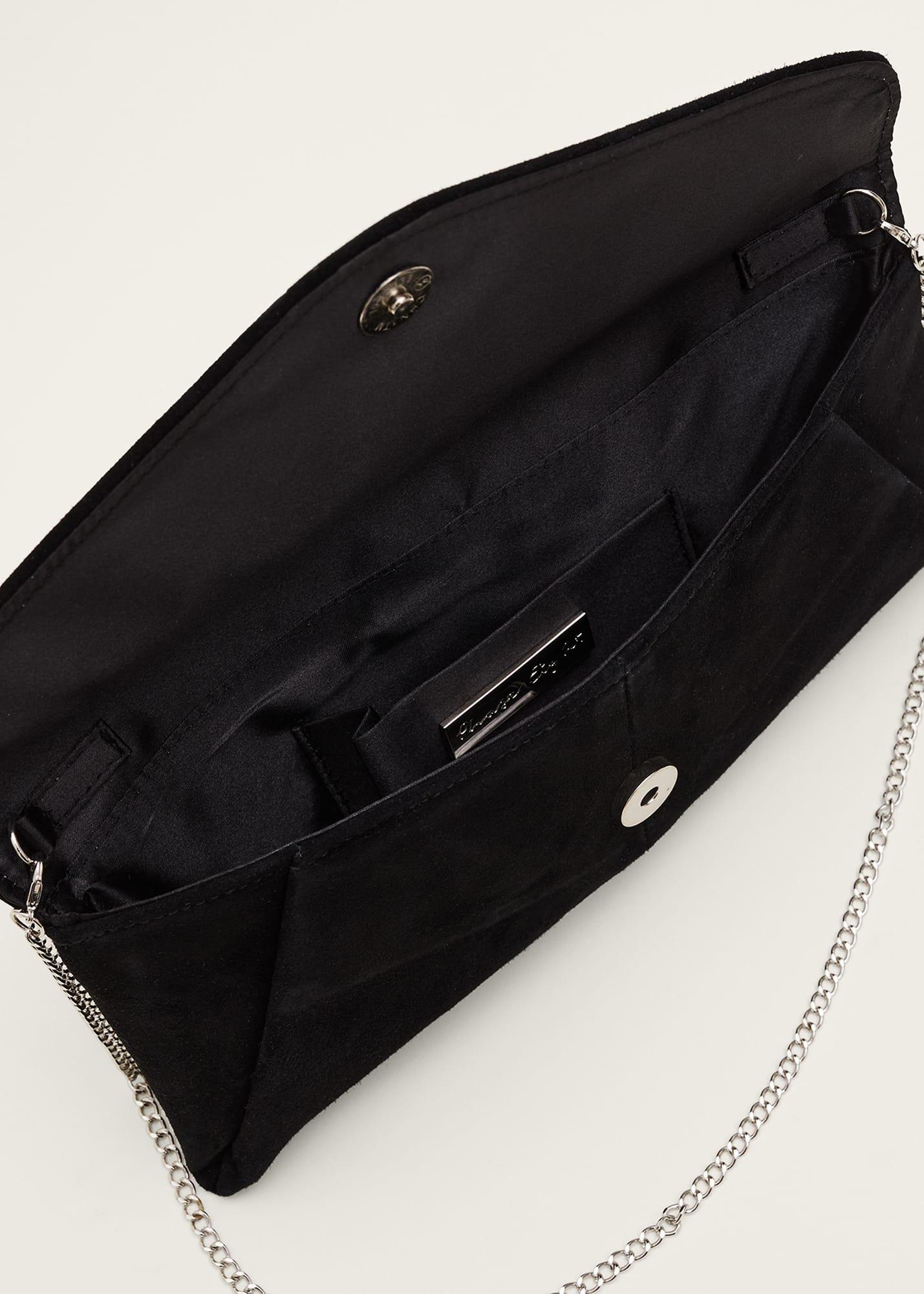 Wendie Suede Envelope Clutch Bag