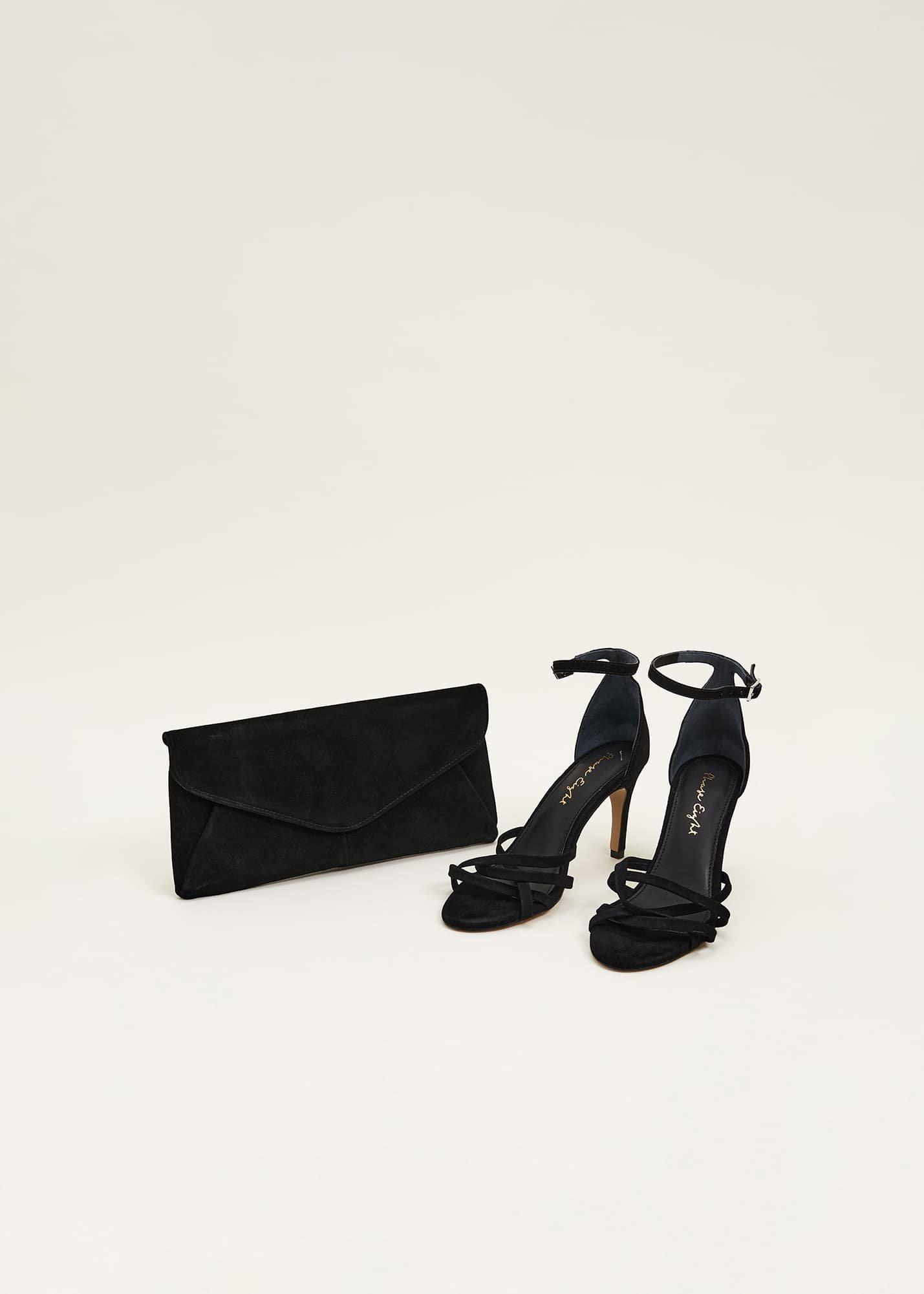 Wendie Suede Envelope Clutch Bag