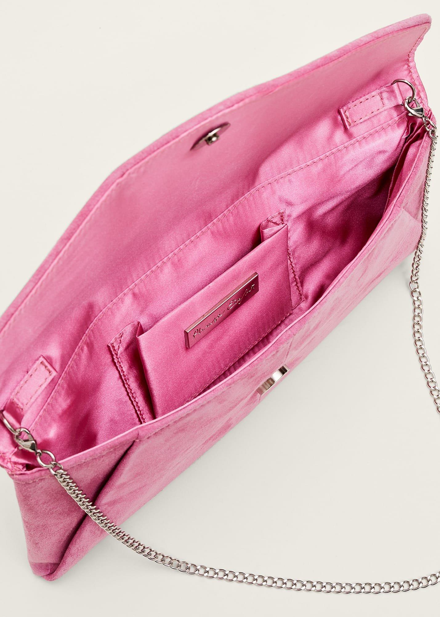 Wendie Suede Envelope Clutch Bag