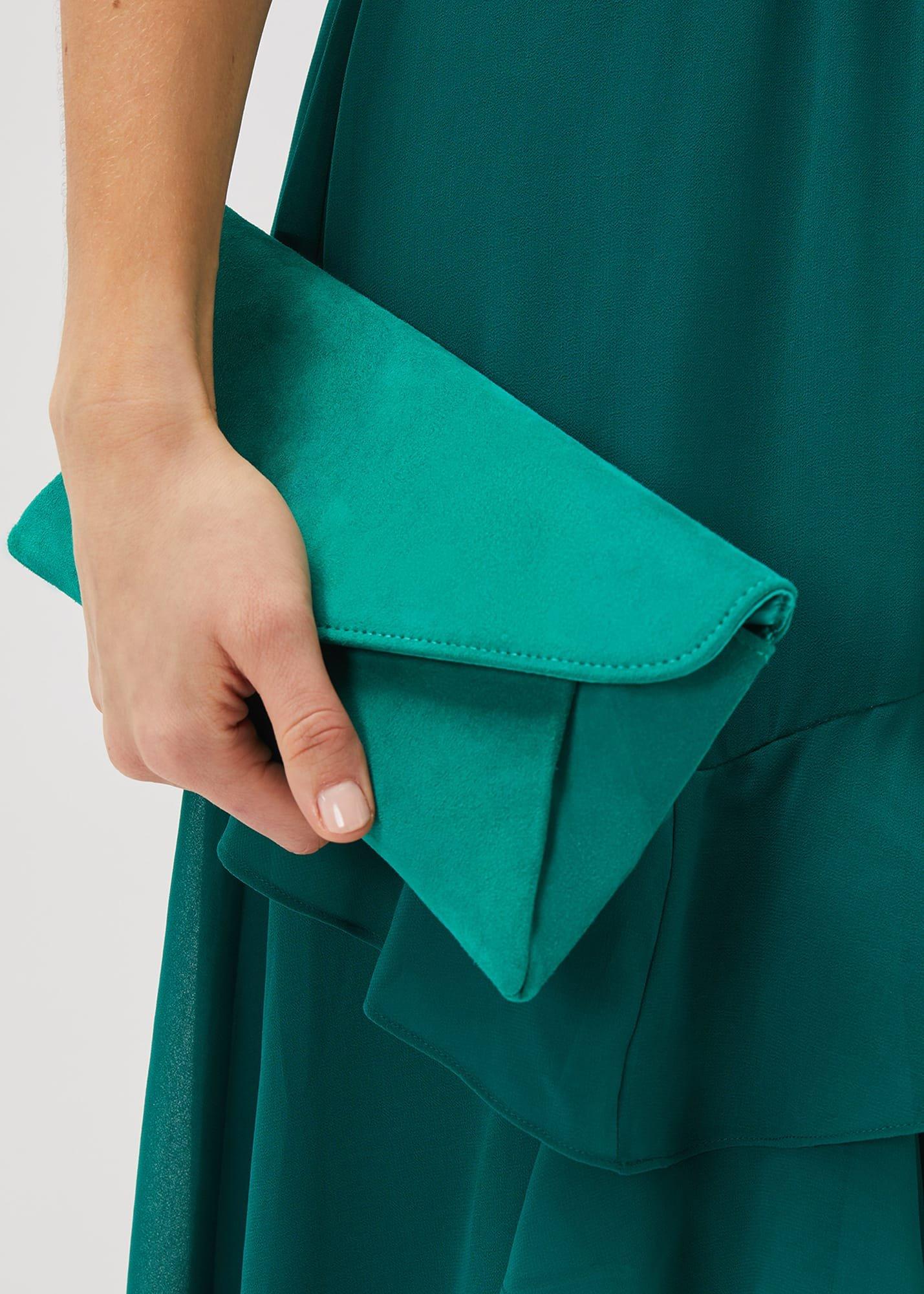 Wendie Suede Envelope Clutch Bag