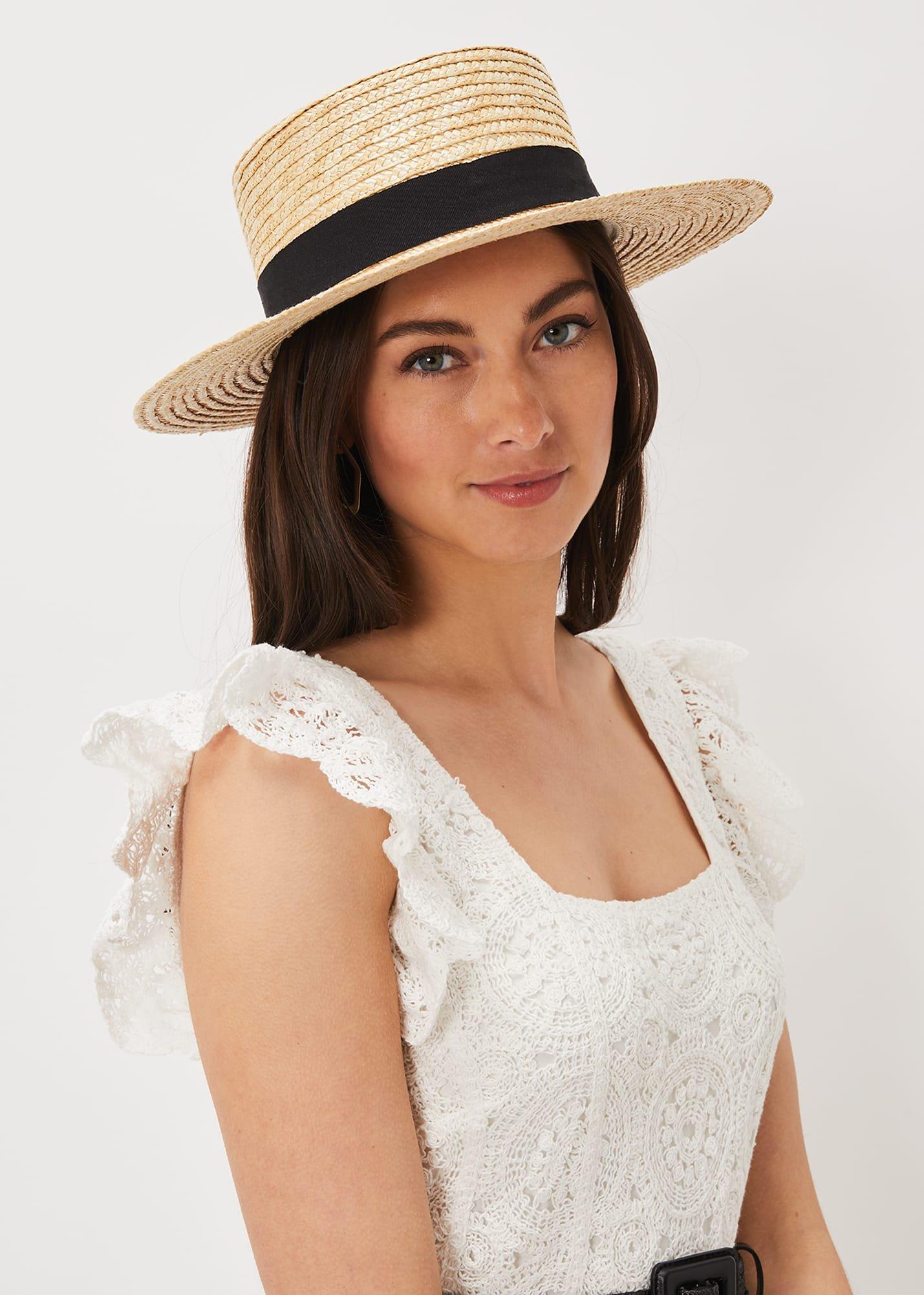 Straw Boater Hat