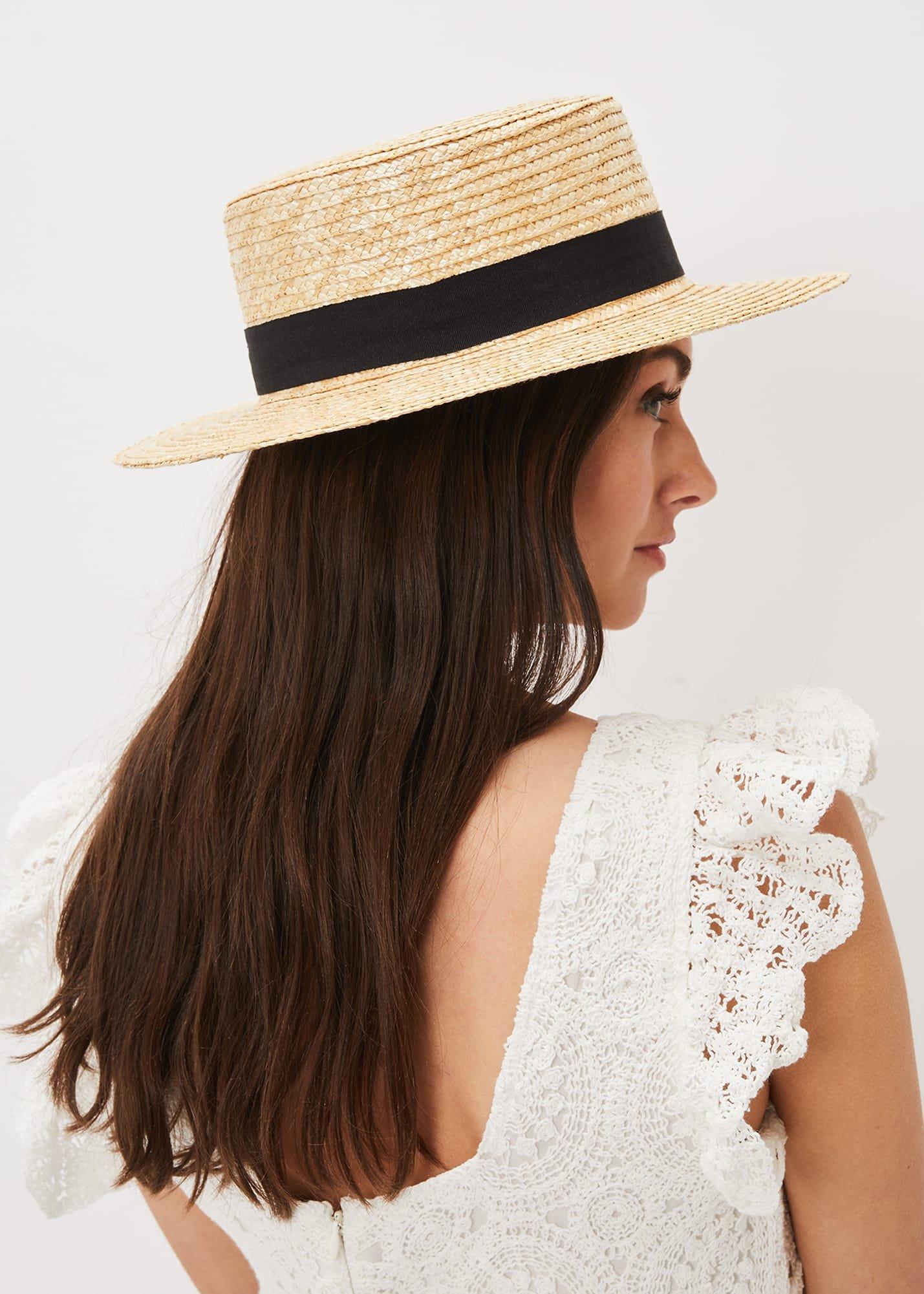 Straw Boater Hat
