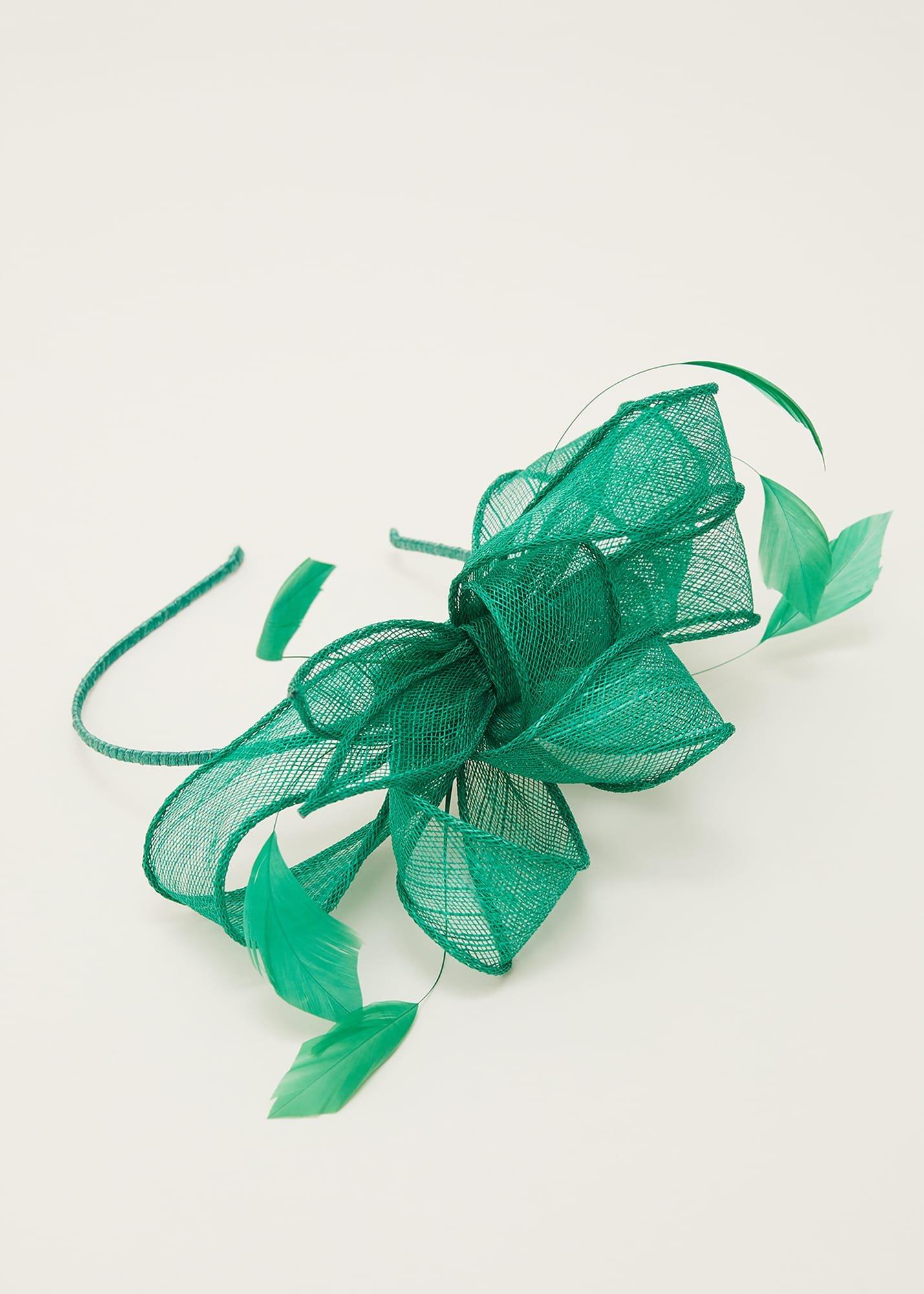 Bow And Feather Headband