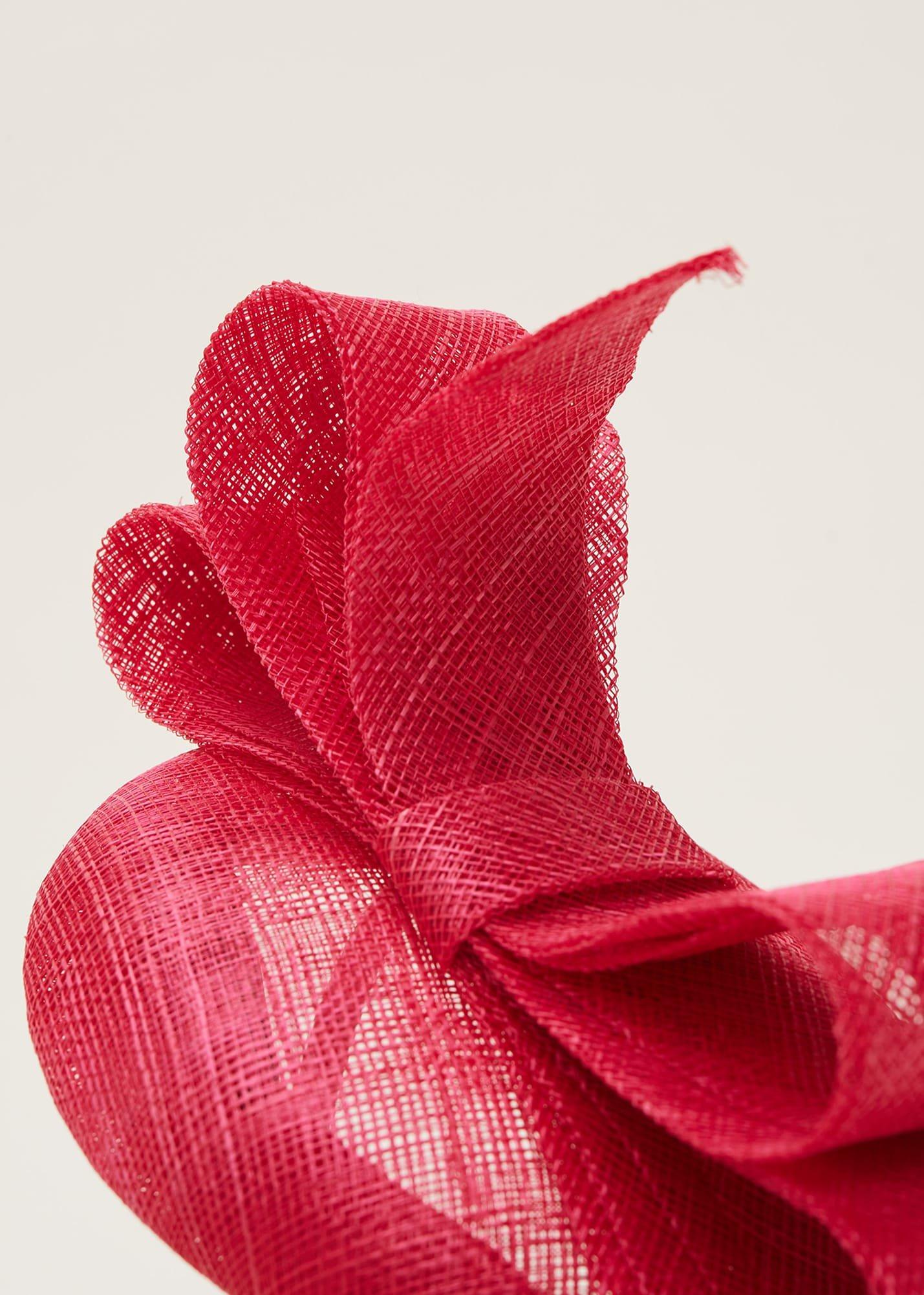Red Bow Fascinator