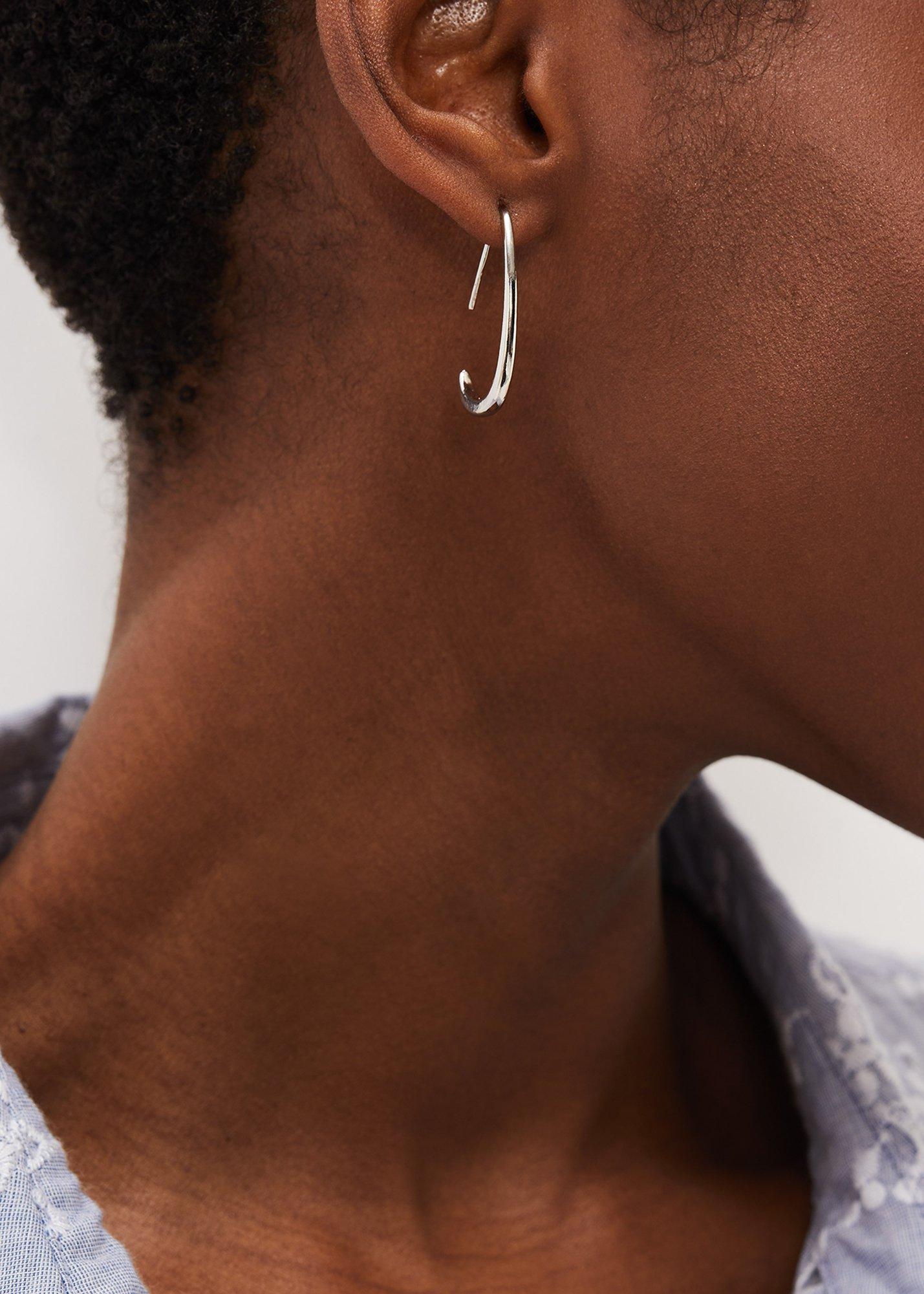 Drop Hoop Earrings