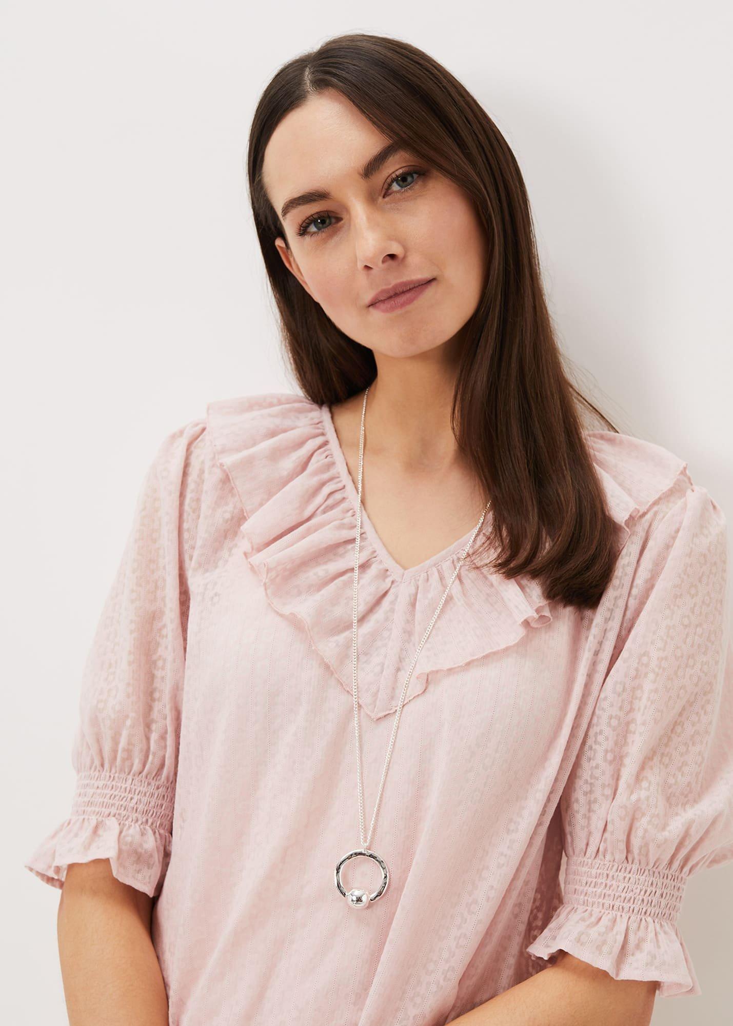Open Circle Long Pendant Necklace