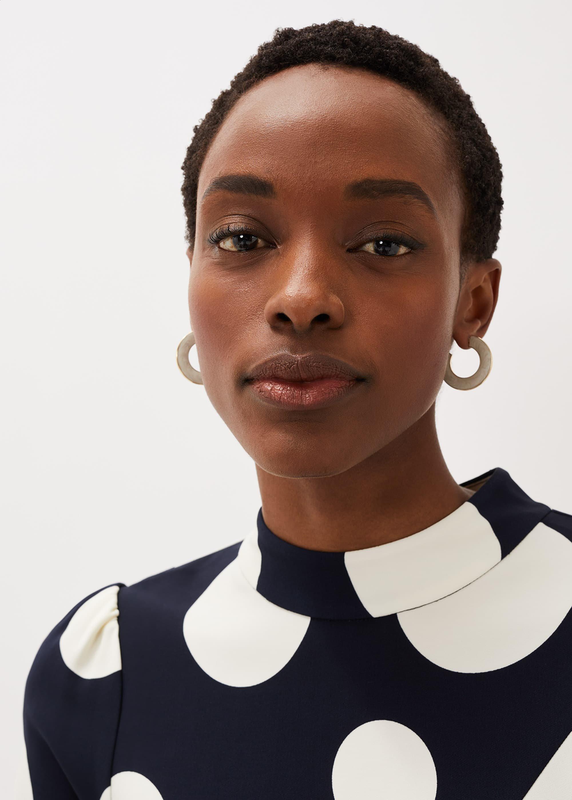 Enamel Hoop Earrings