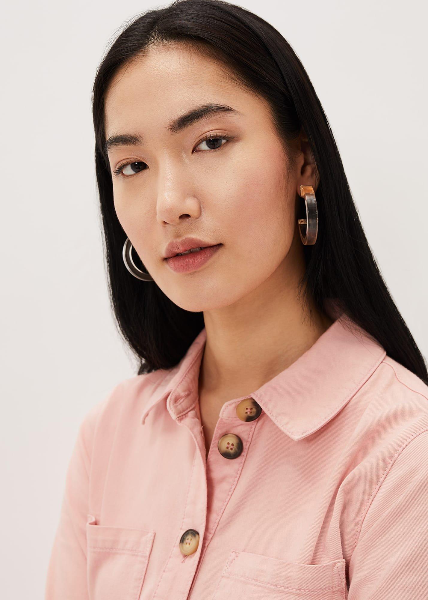 Clear Hoop Earring