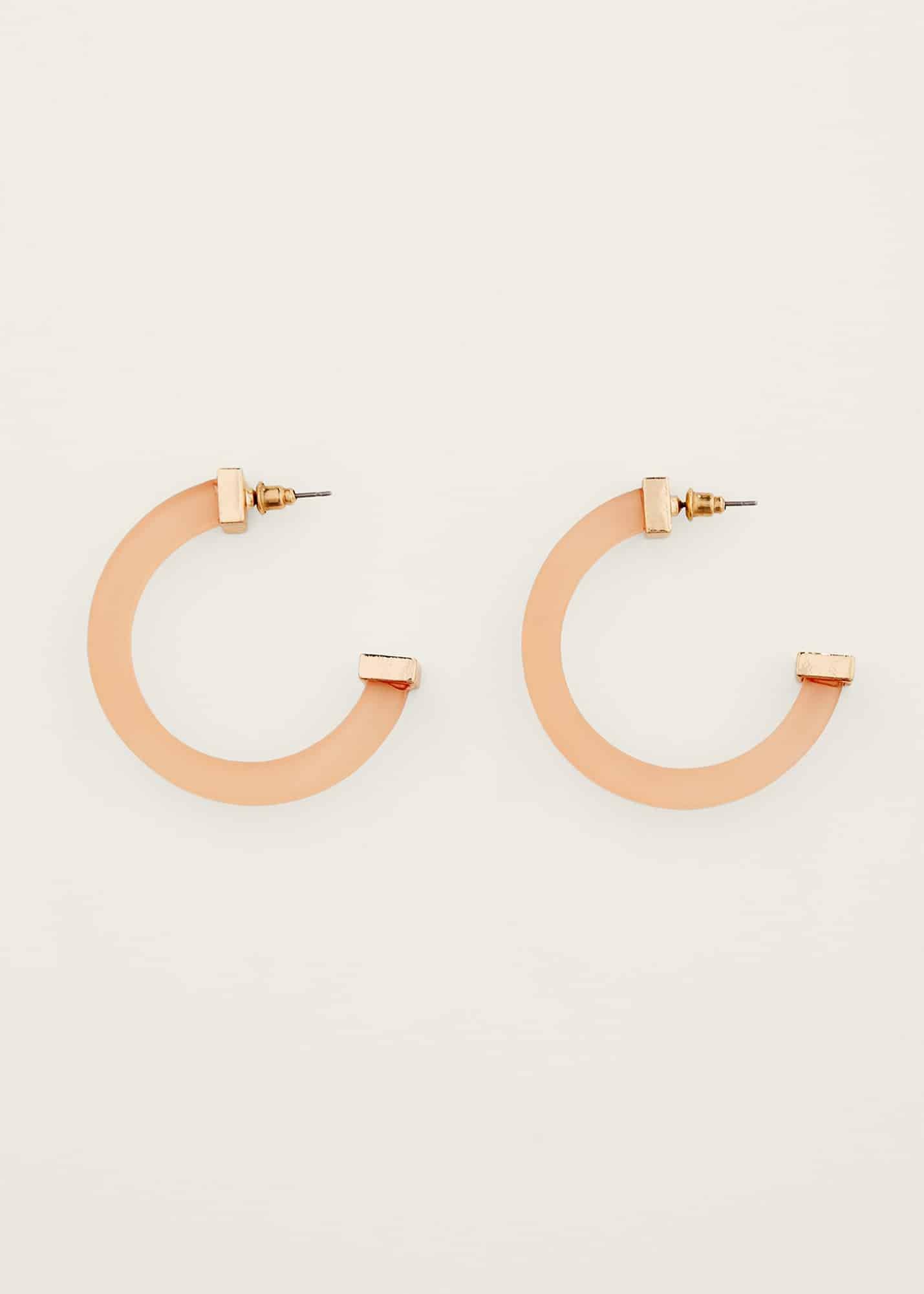 Clear Hoop Earring