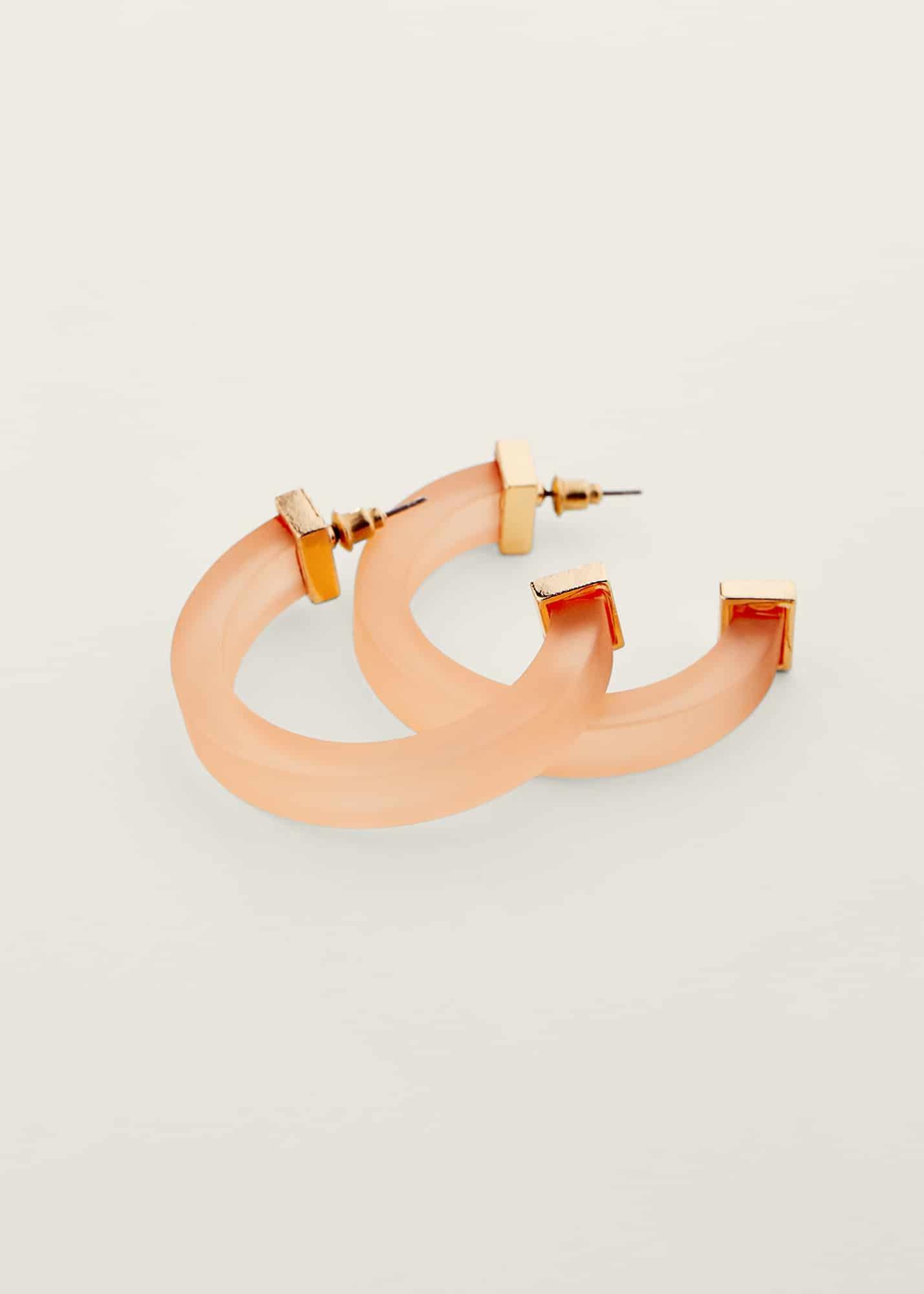 Clear Hoop Earring