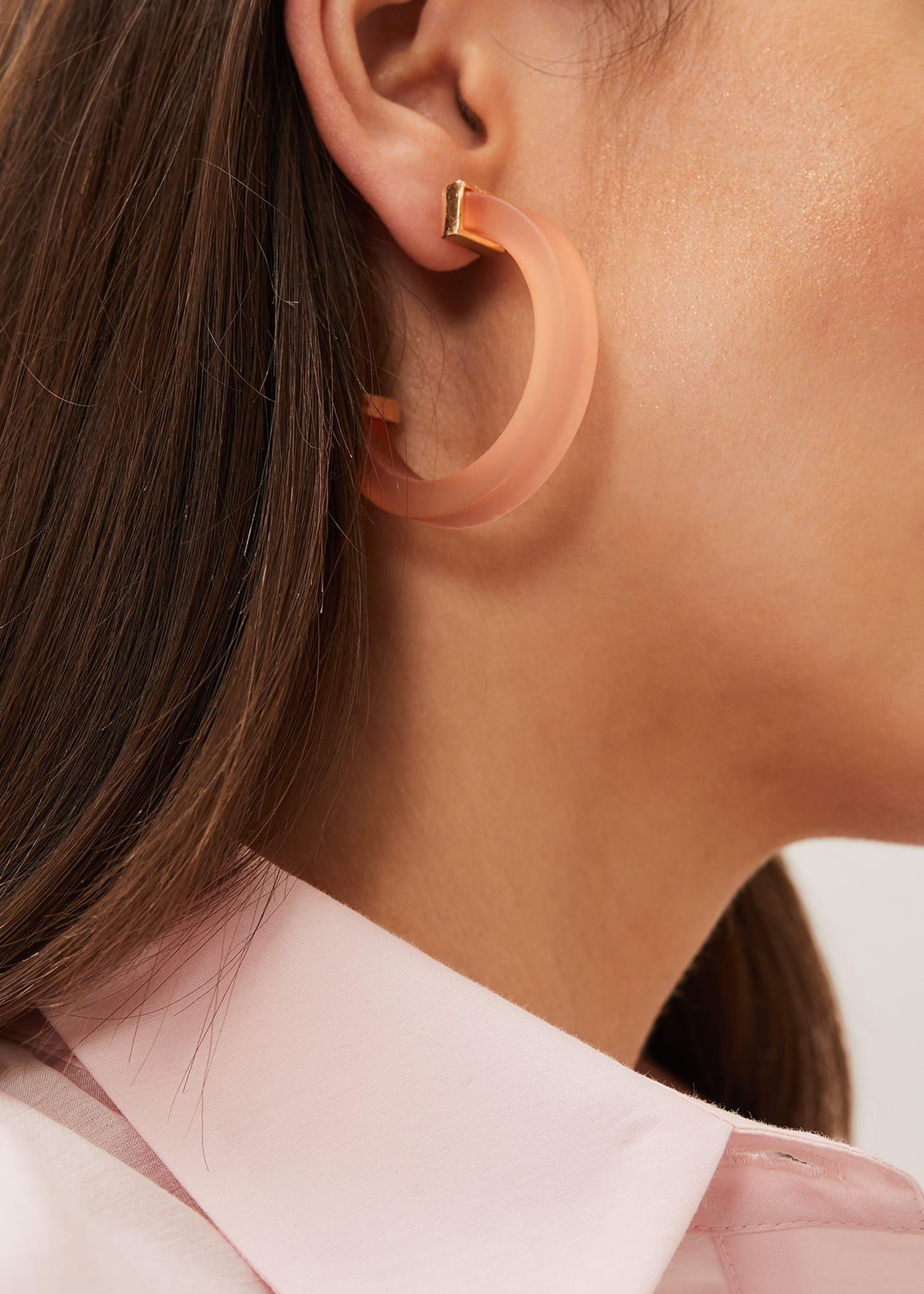 Clear Hoop Earring