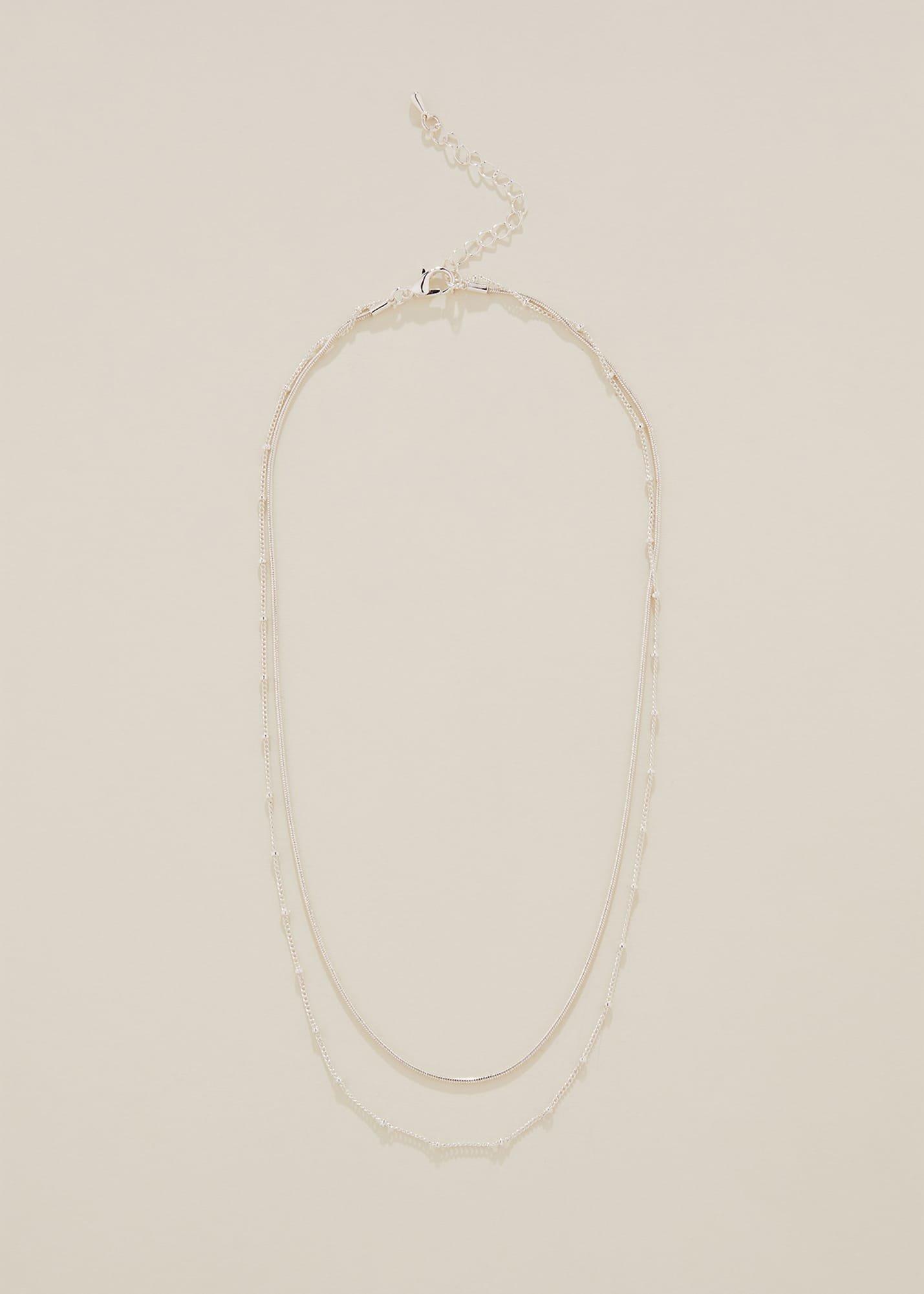Delicate Two Layer Short Necklace