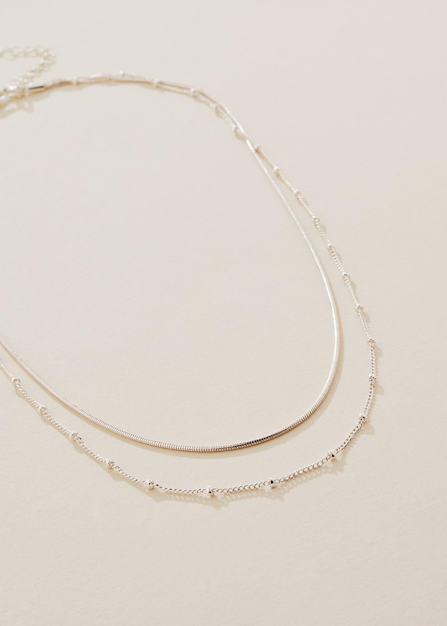Delicate Two Layer Short Necklace