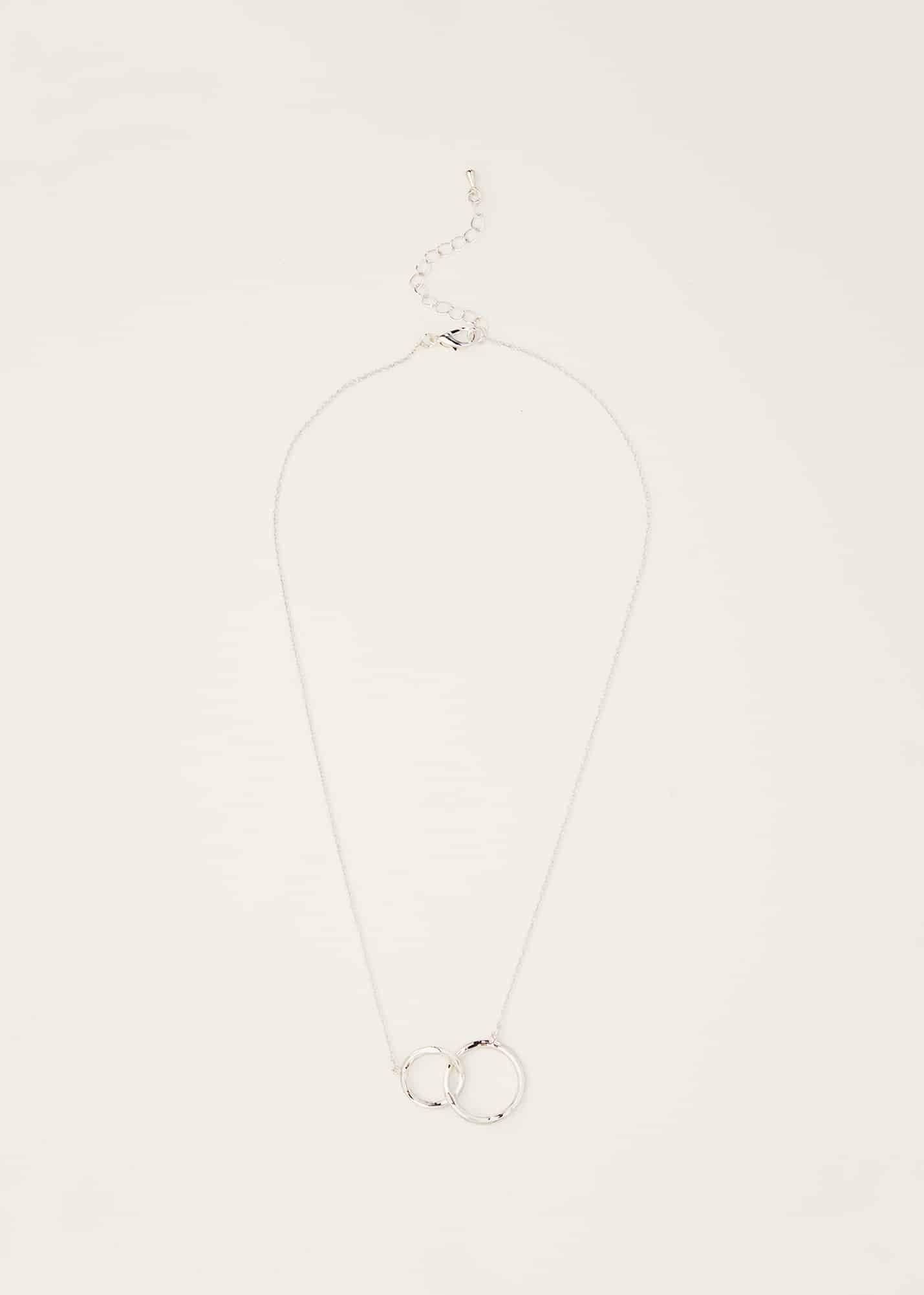 Silver Chain Ring Necklace