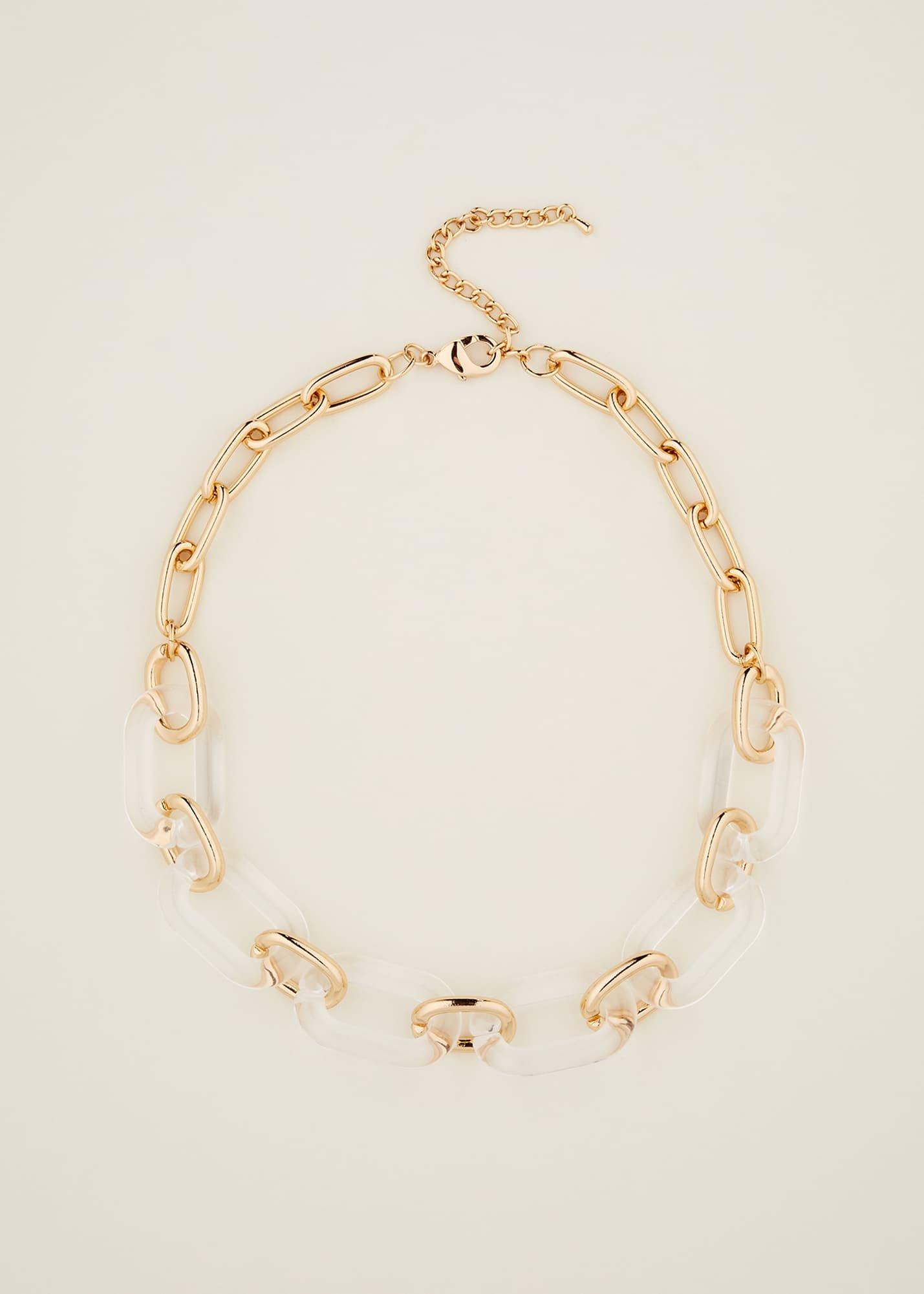 Resin Link Chain Necklace