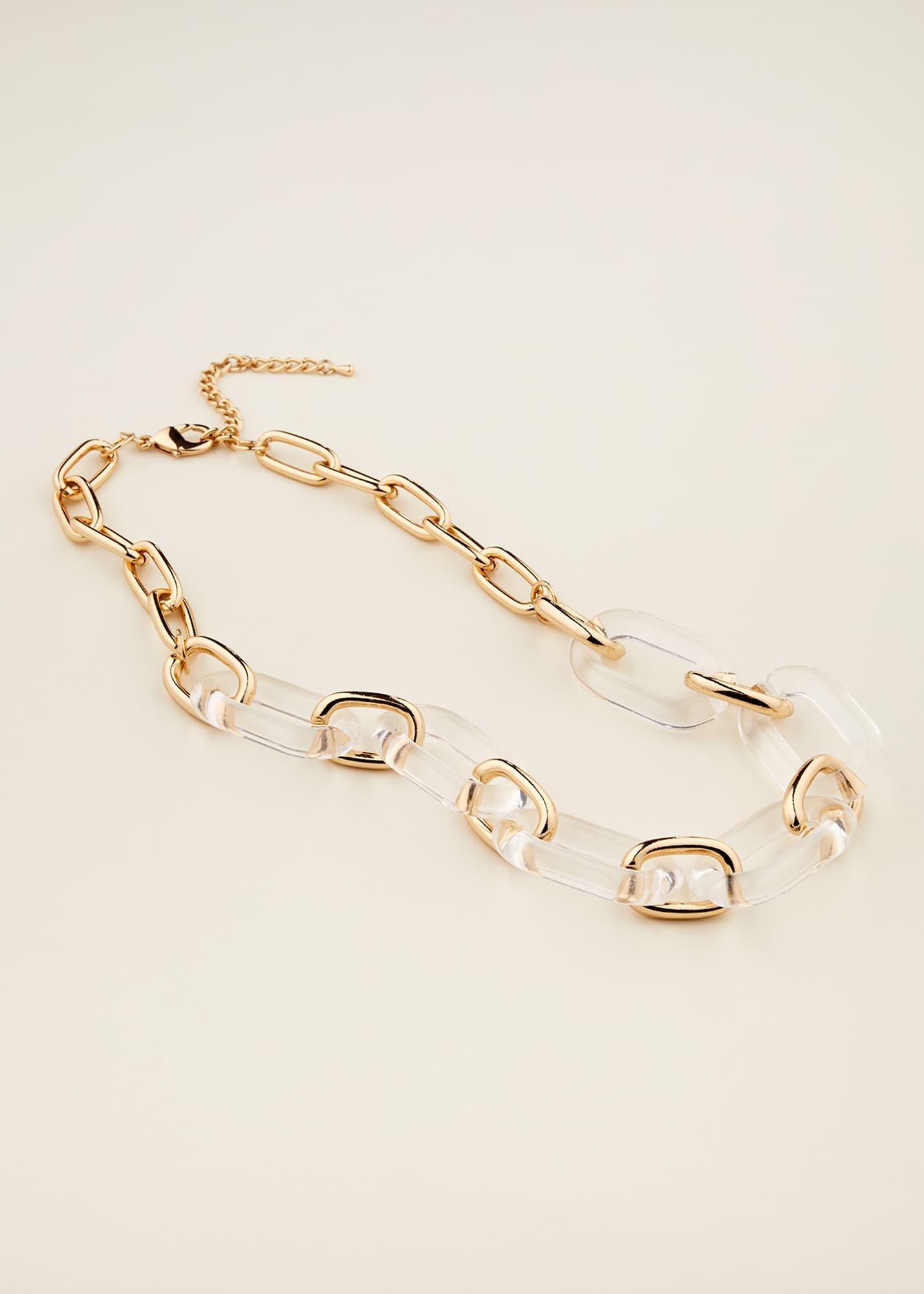 Resin Link Chain Necklace