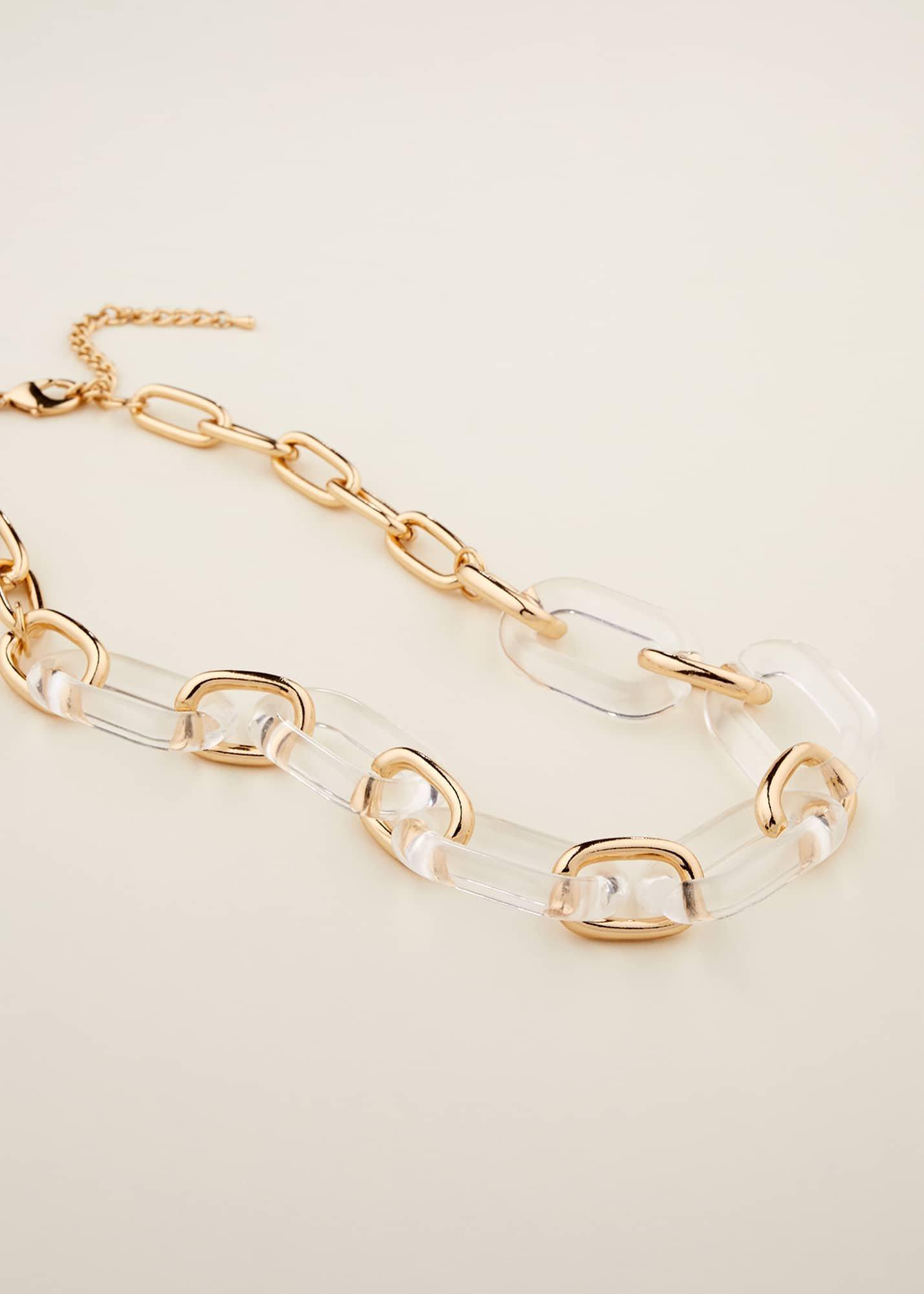 Resin Link Chain Necklace