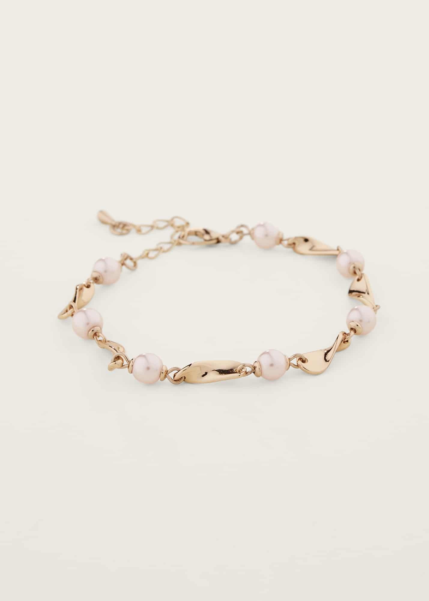 Pearl And Twist Bracelet