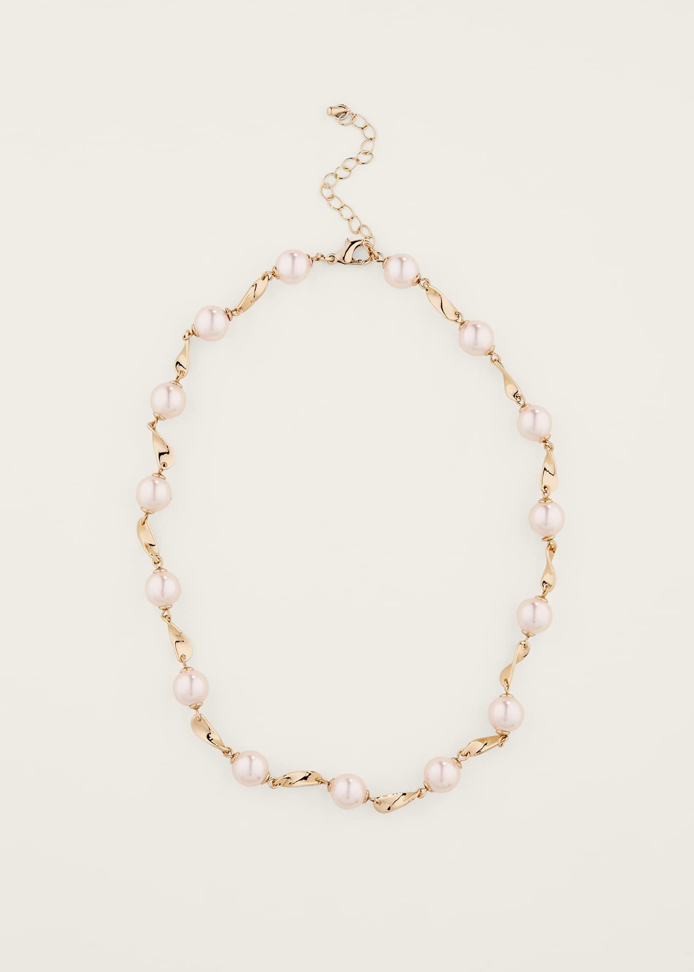Pearl And Twist Necklace