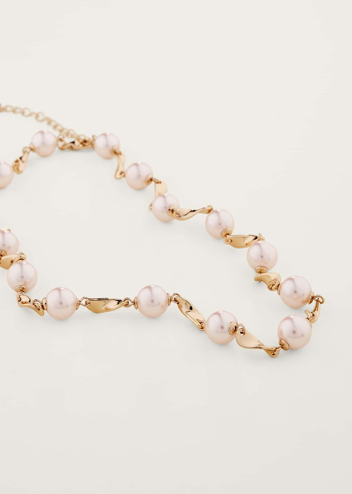 Pearl And Twist Necklace