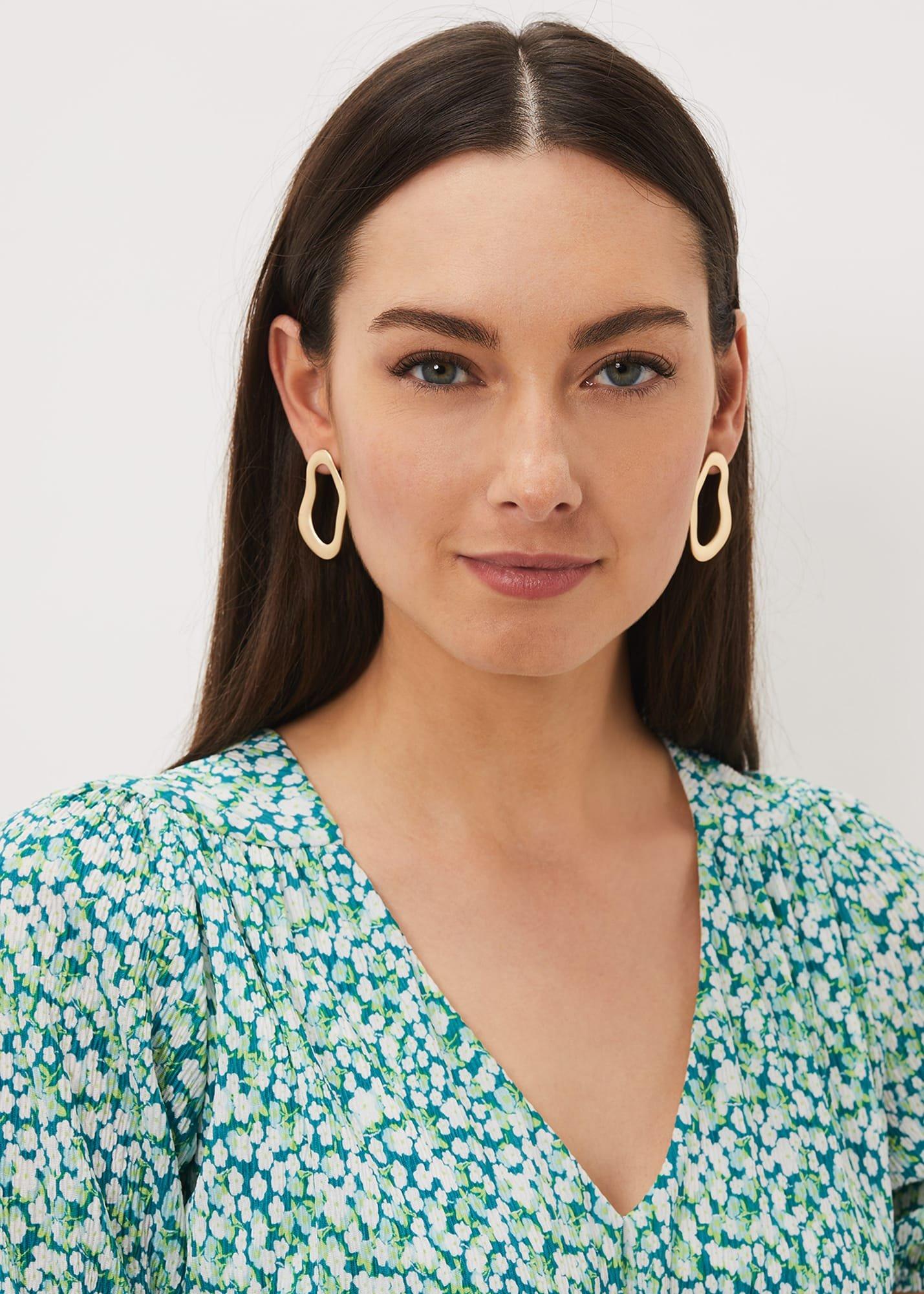 Irregular Shape Drop Earring