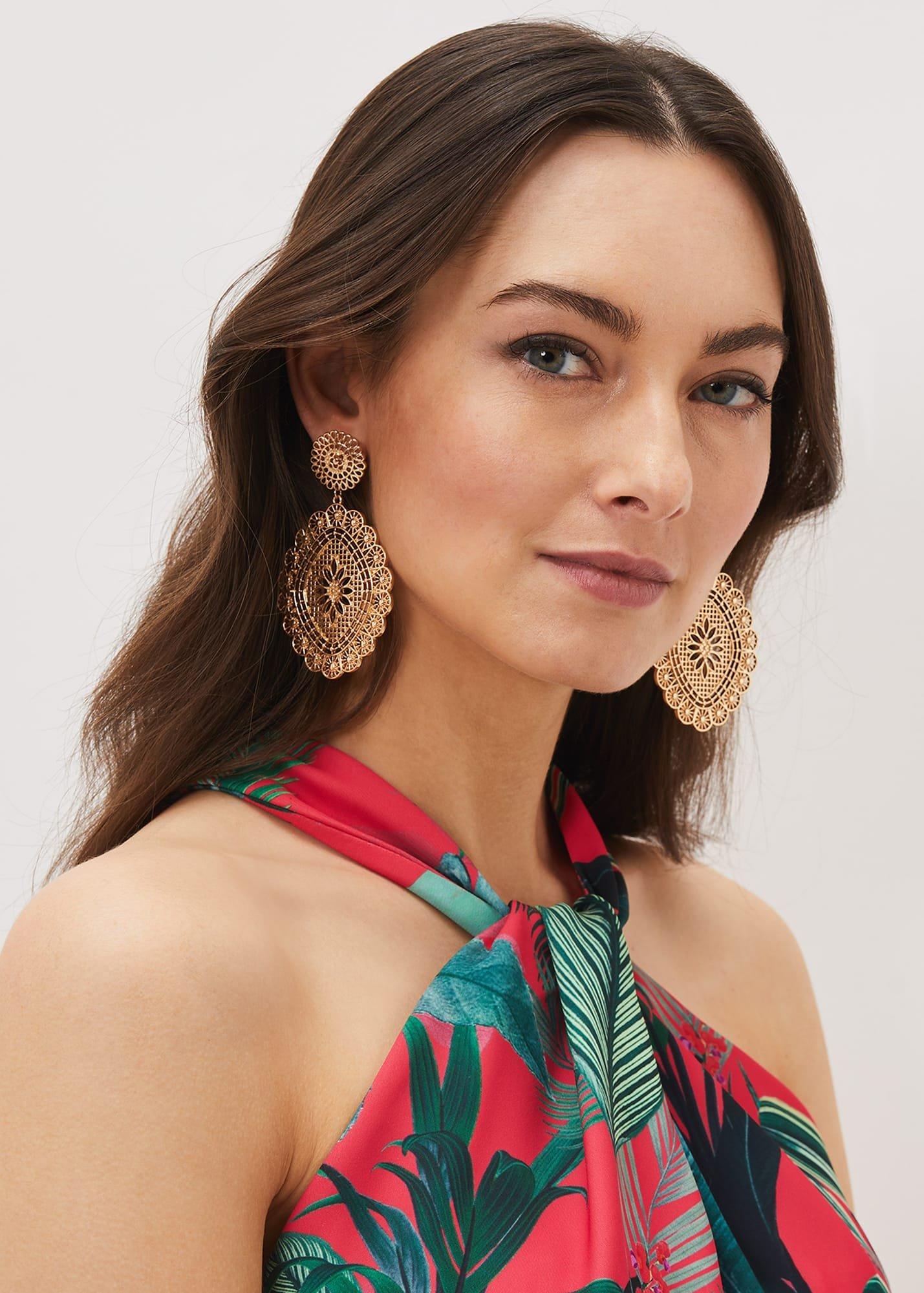 Filigree Drop Earring