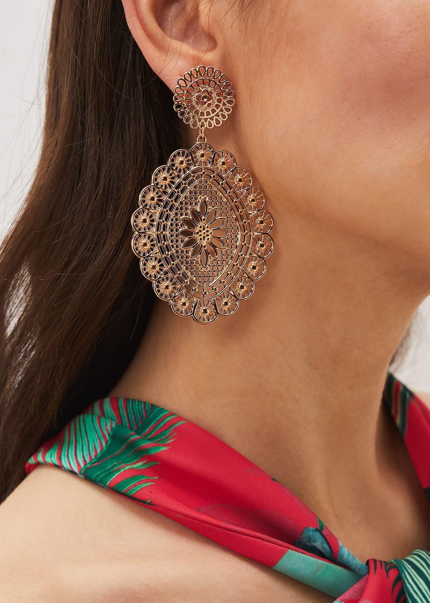 Filigree Drop Earring