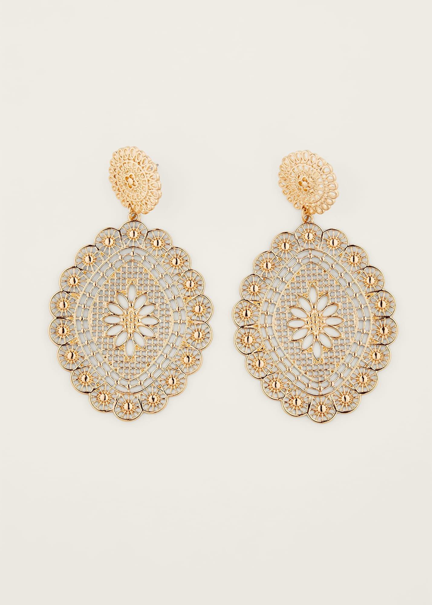 Filigree Drop Earring