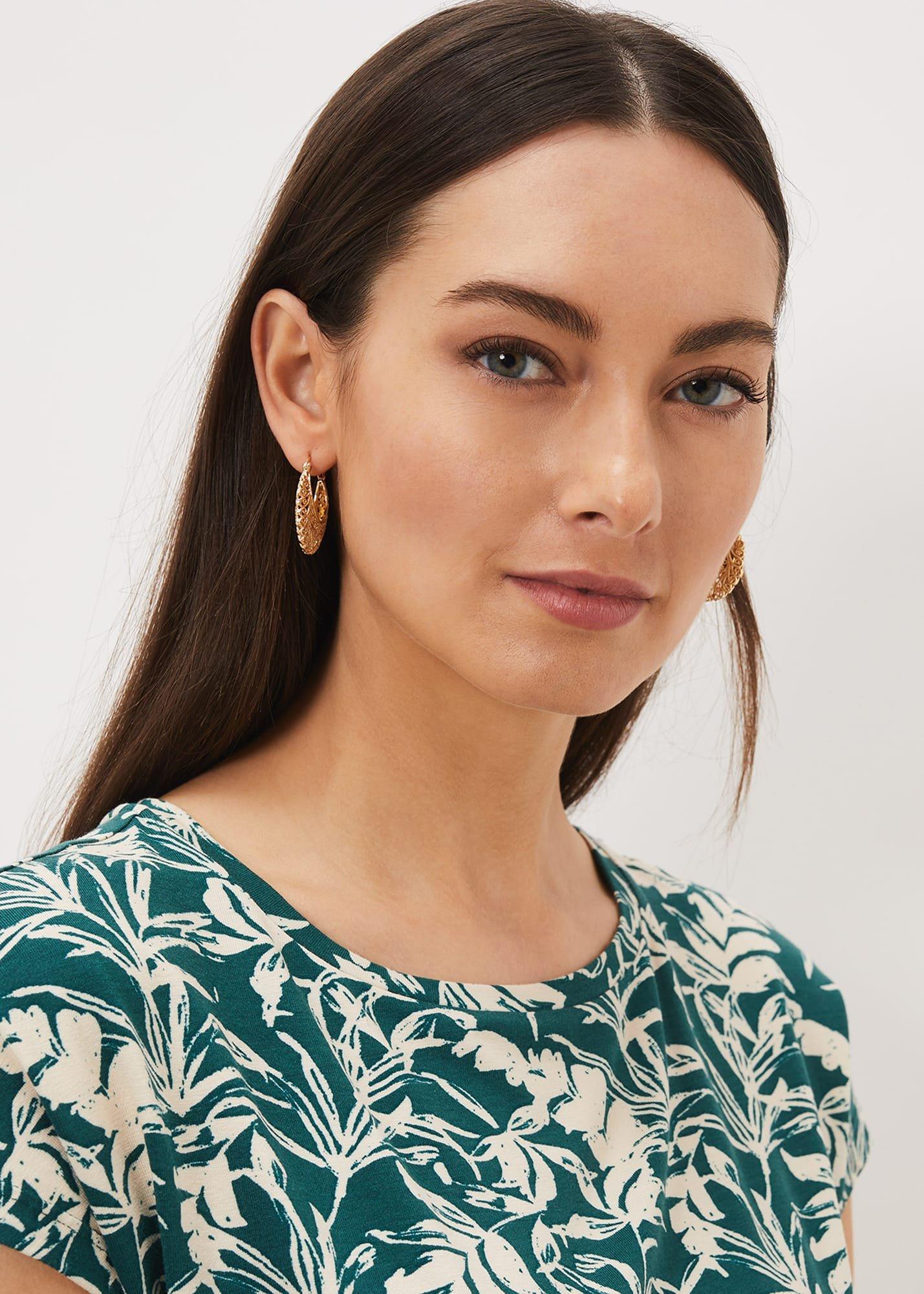 Filagree Hoop Earring
