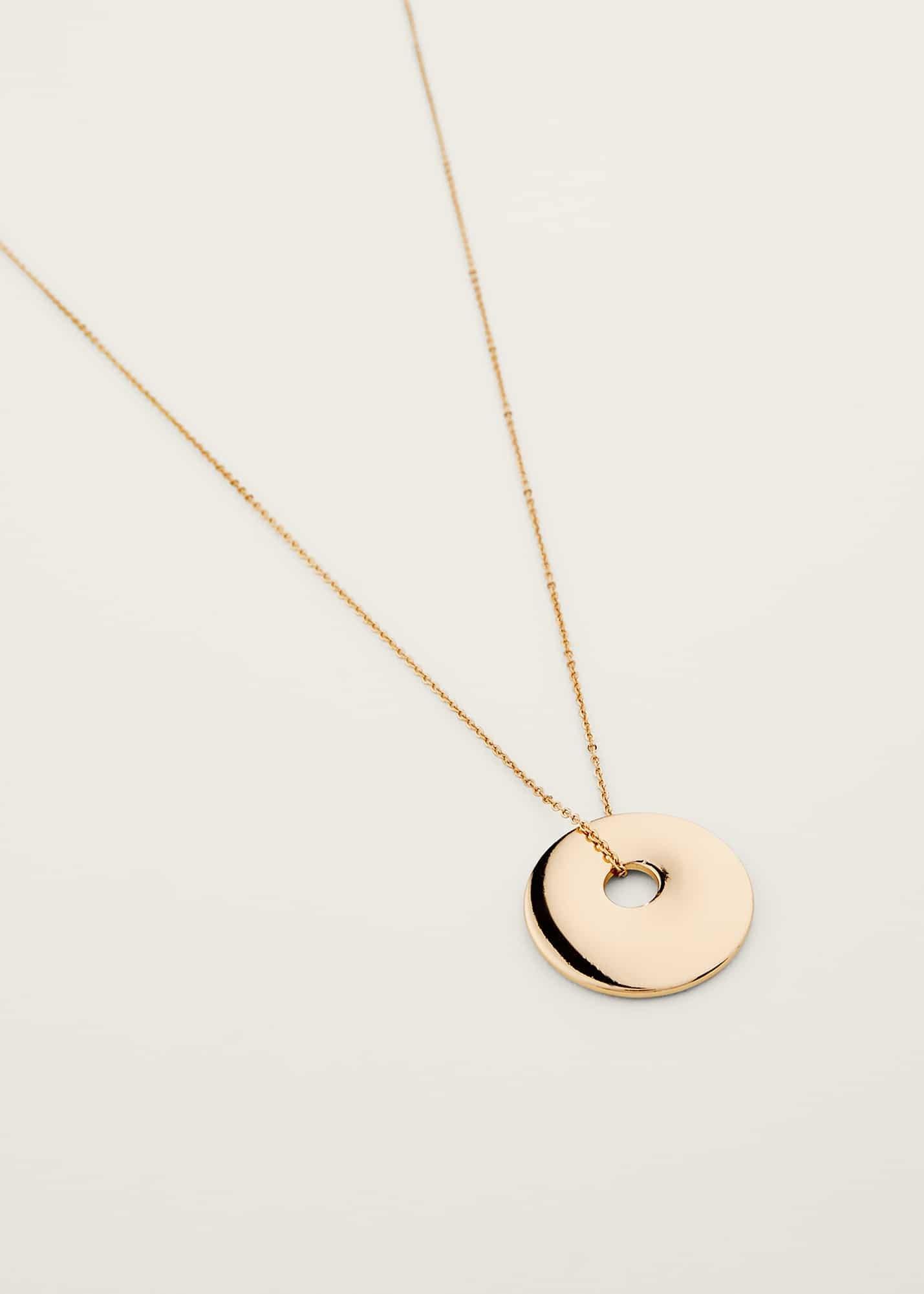 Circle Midi Pendant Necklace