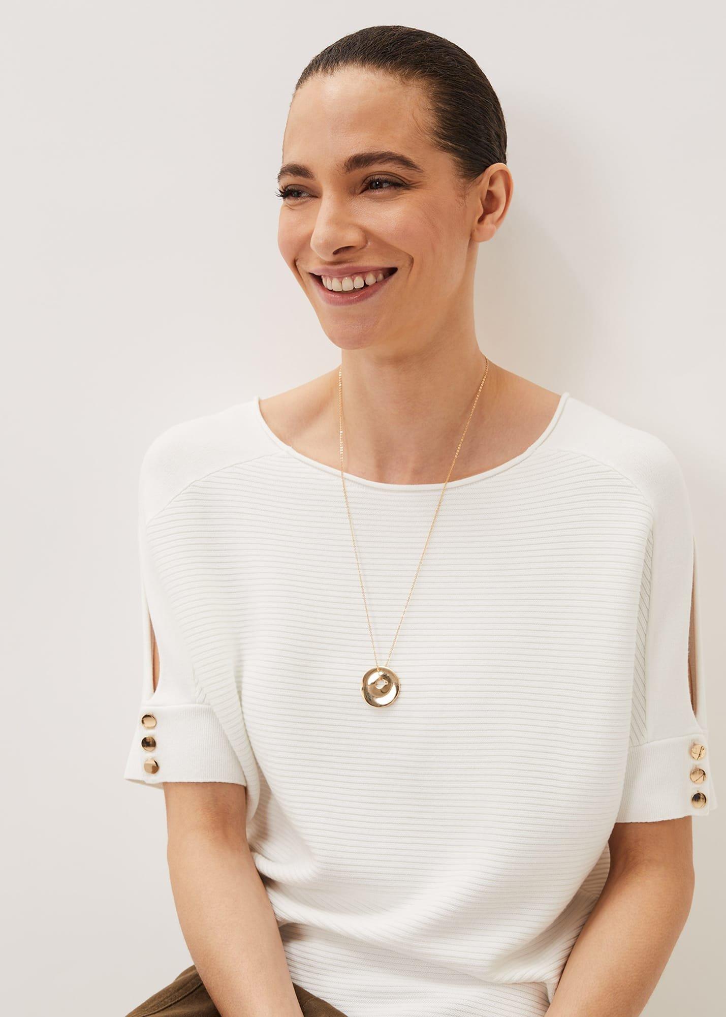 Circle Midi Pendant Necklace